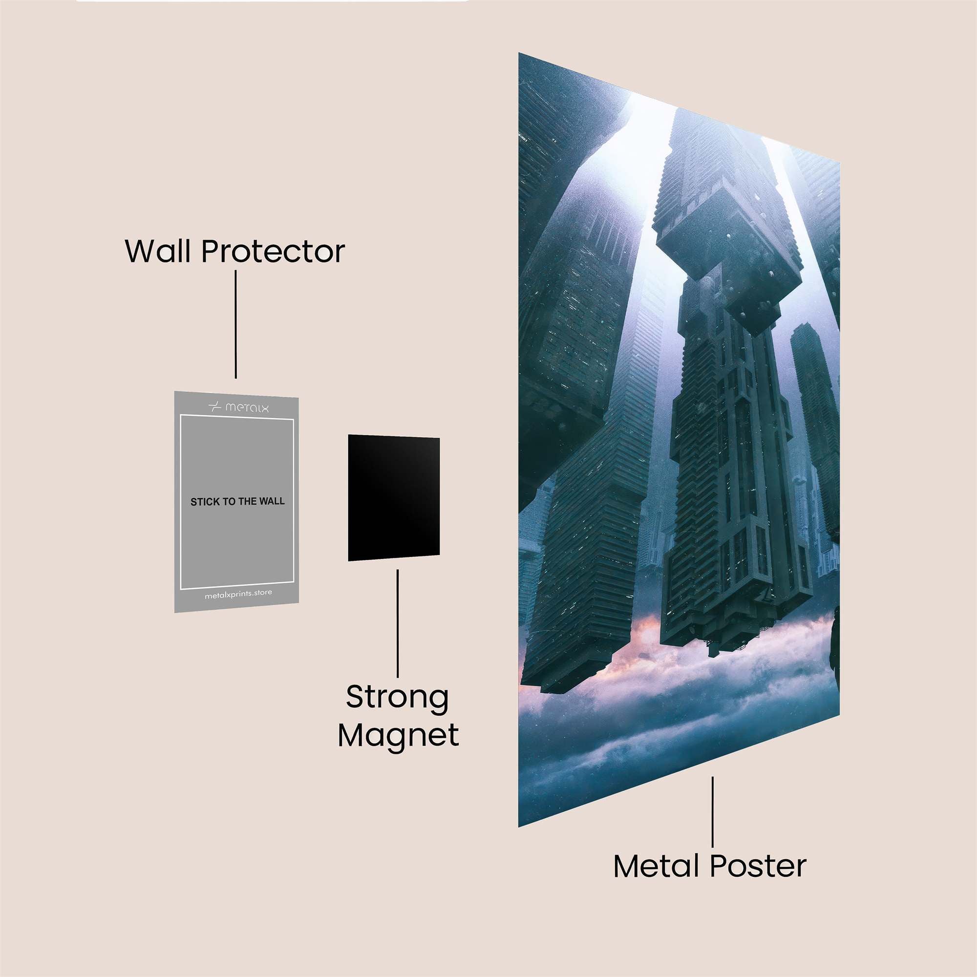 Skyward Dreams Safe Wall Magnetic / M