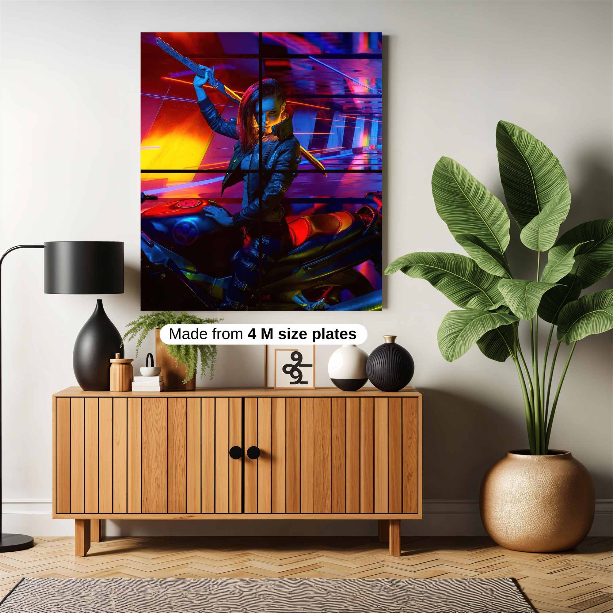 Neon Warrior Safe Wall Magnetic / M