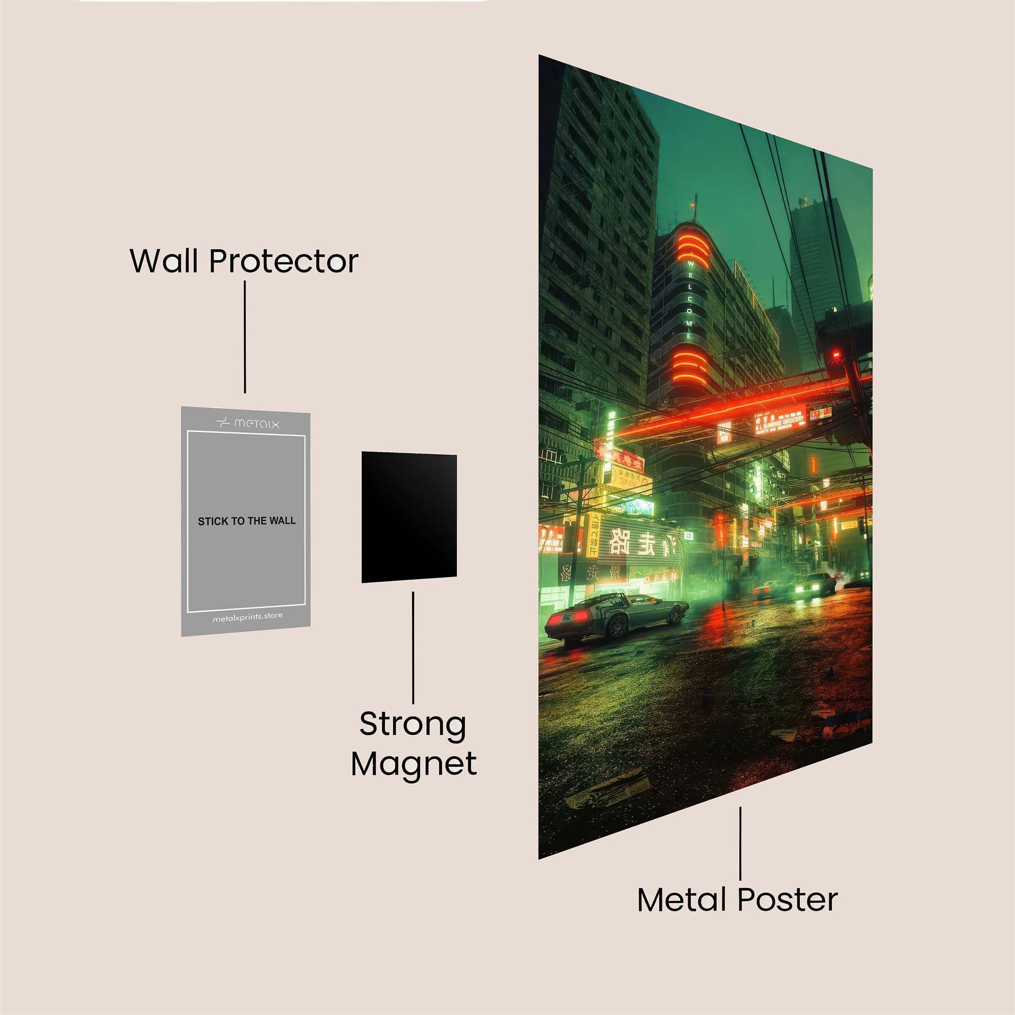 Neon Dream Safe Wall Magnetic / M