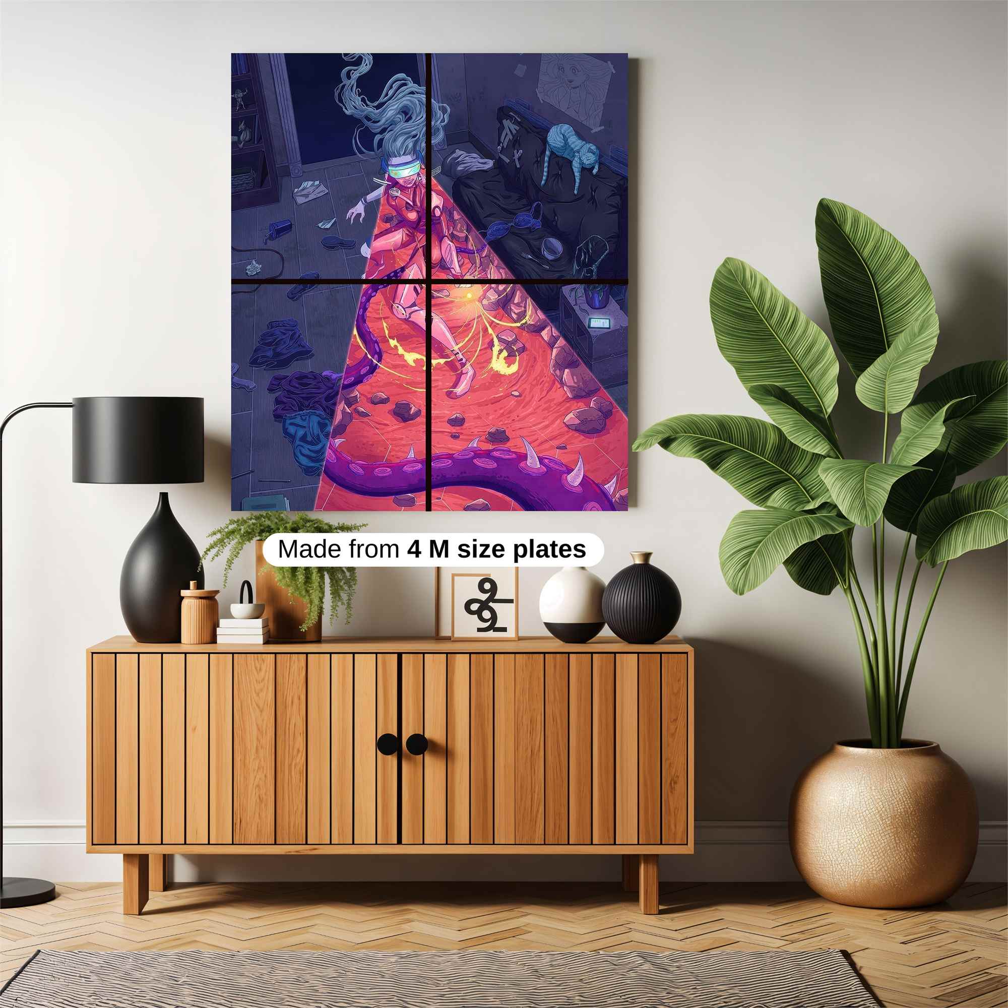 Cyberpunk Frenzy Safe Wall Magnetic / M