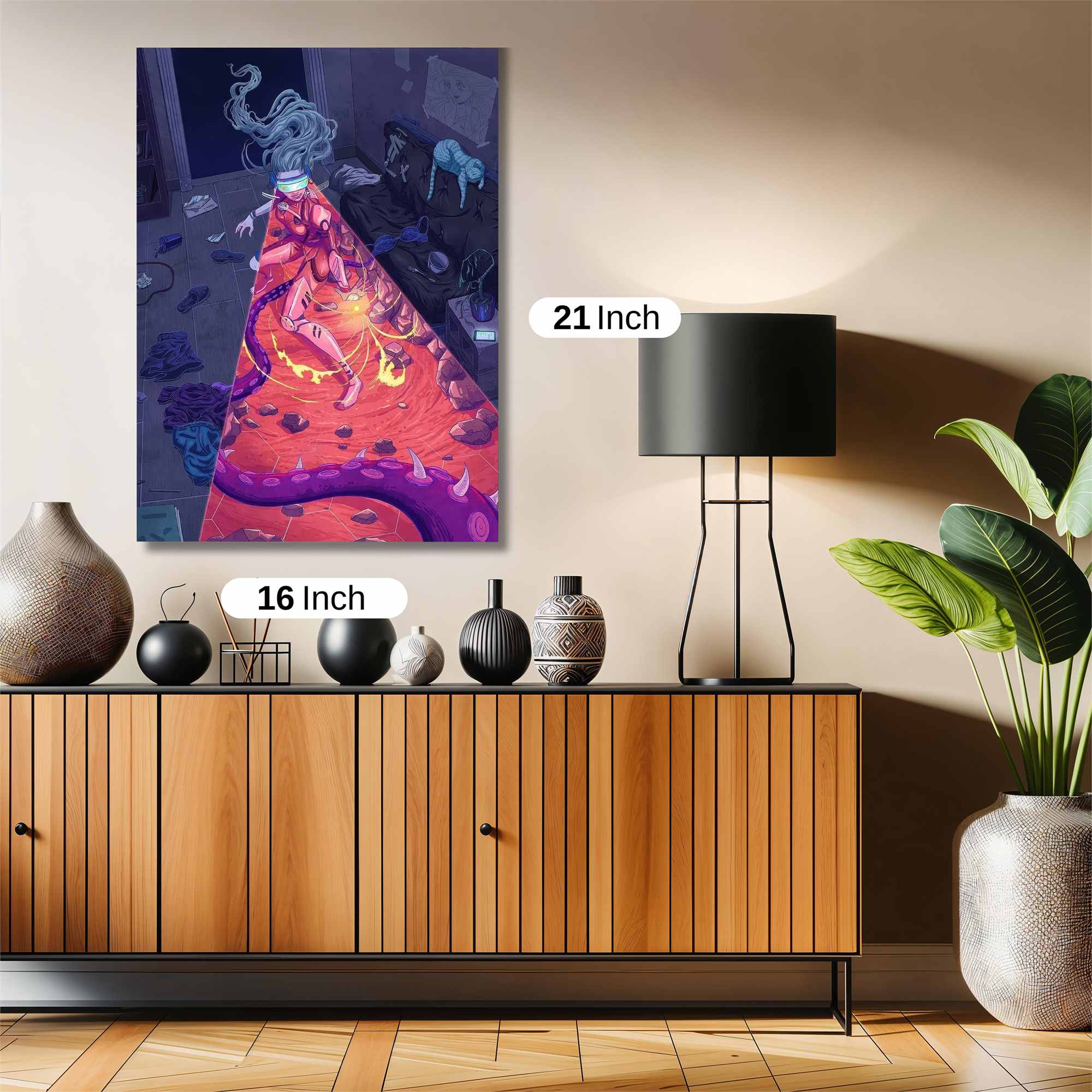 Cyberpunk Frenzy Safe Wall Magnetic / M