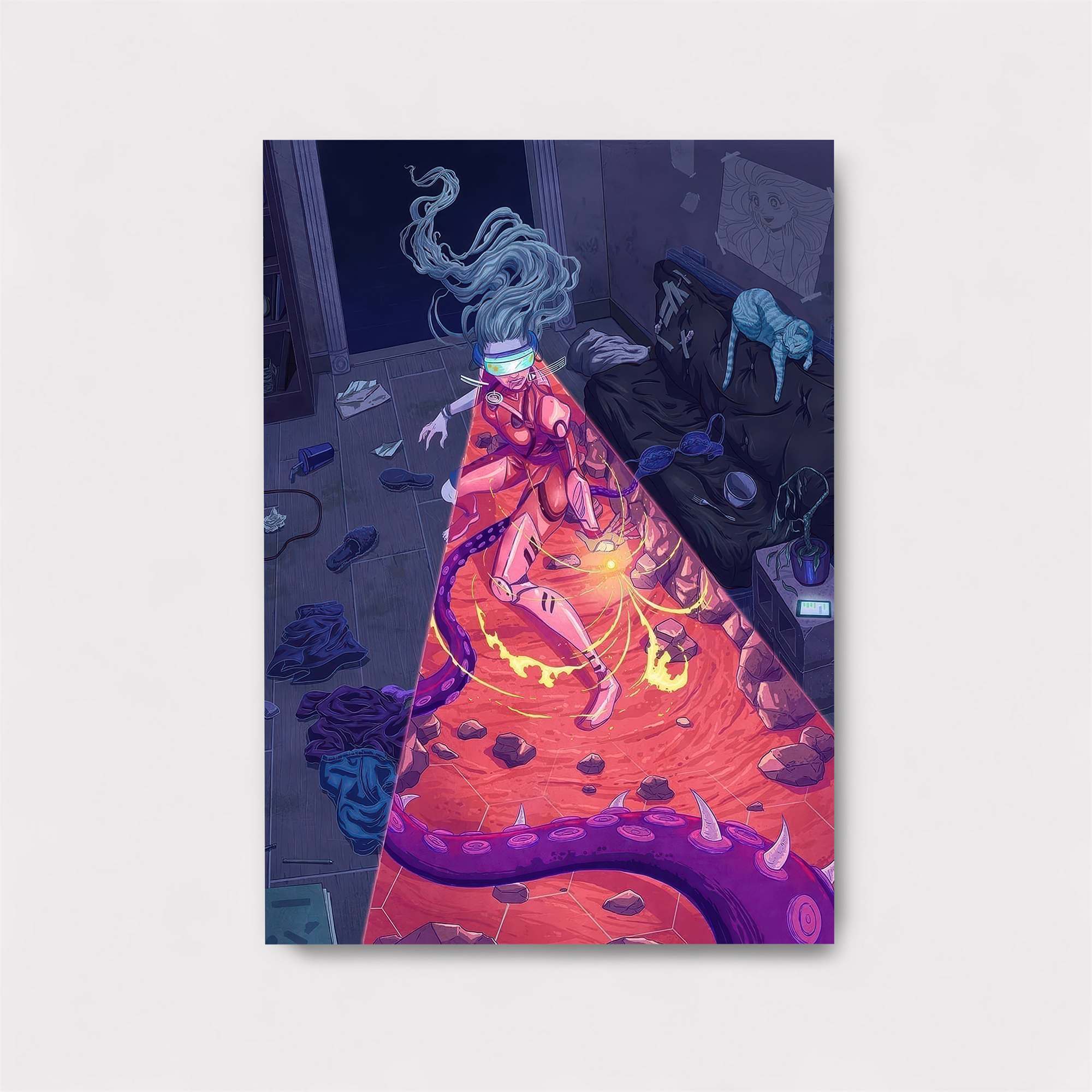 Cyberpunk Frenzy Safe Wall Magnetic / M