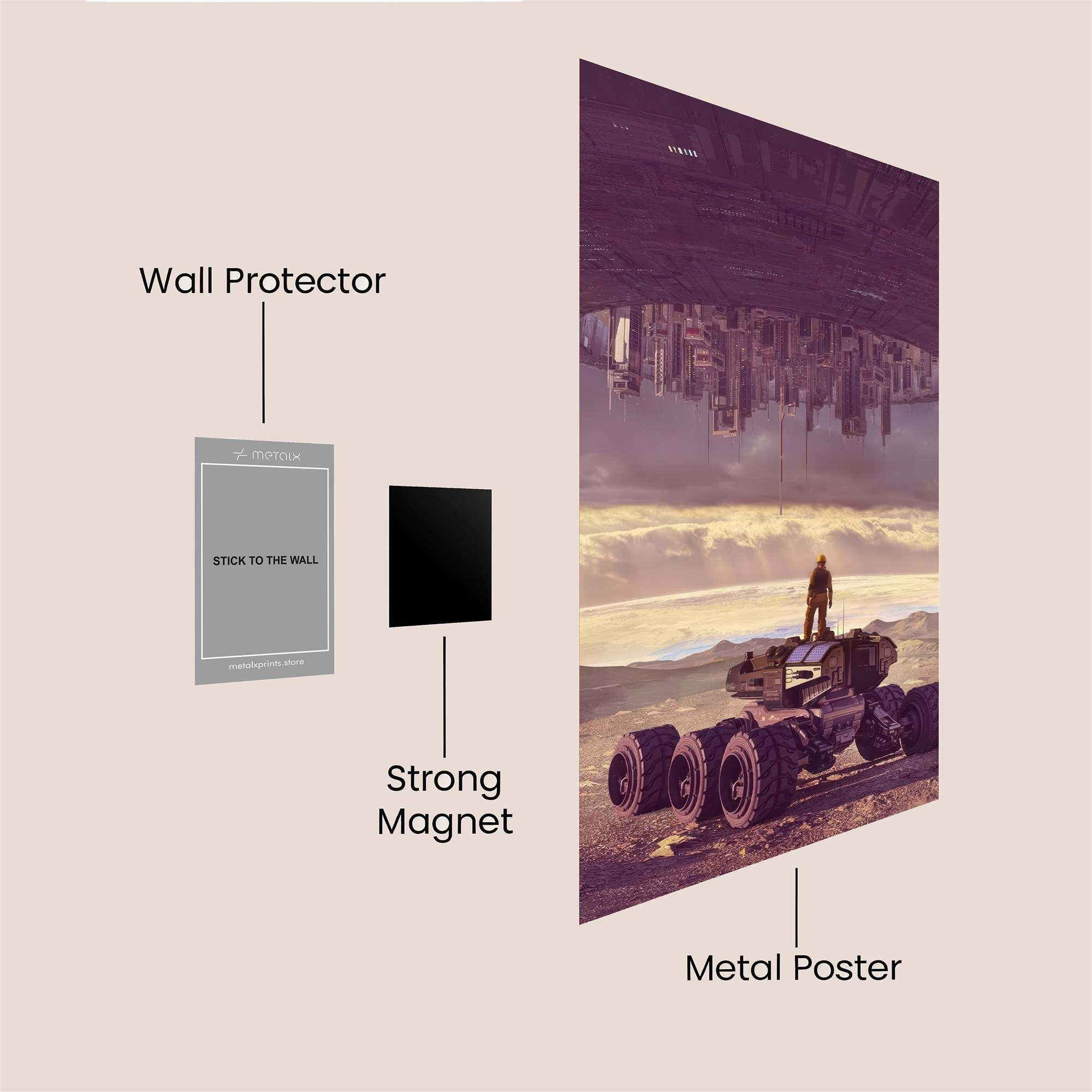 City Hover Safe Wall Magnetic / M