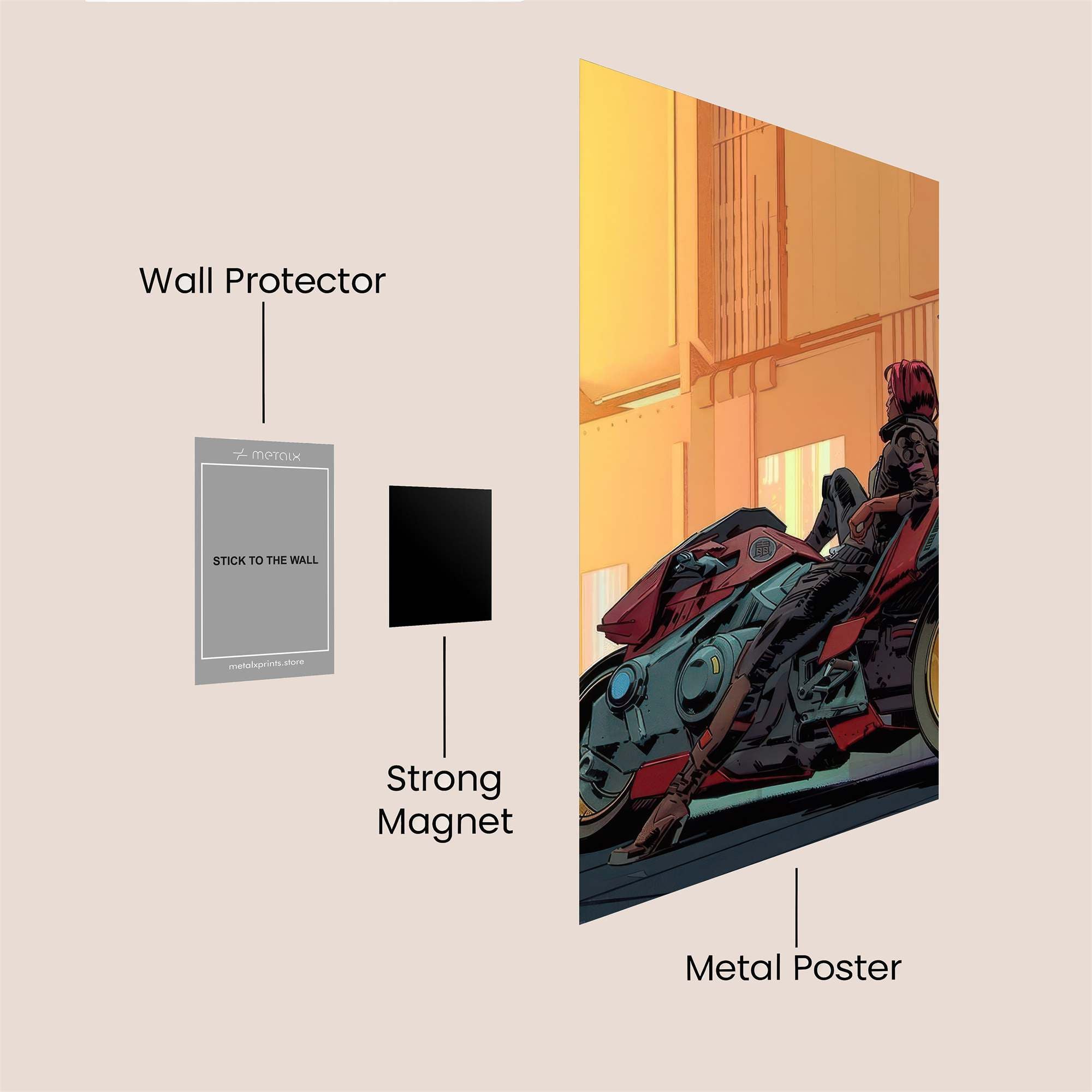 Neon Rebel Safe Wall Magnetic / M