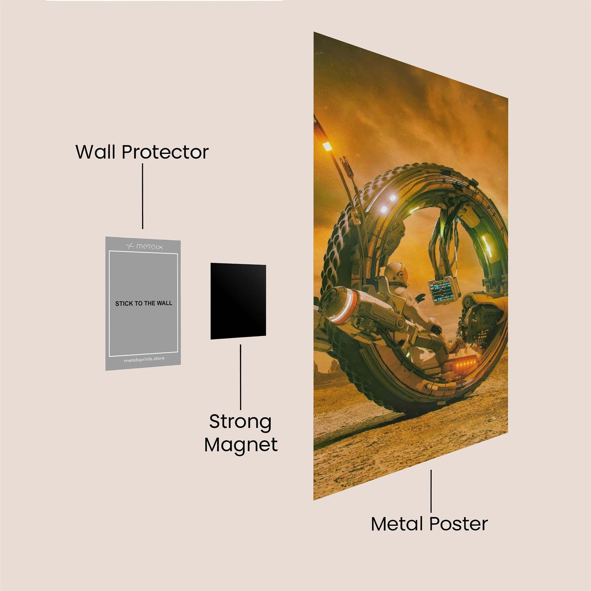 Monowheel Odyssey Safe Wall Magnetic / M