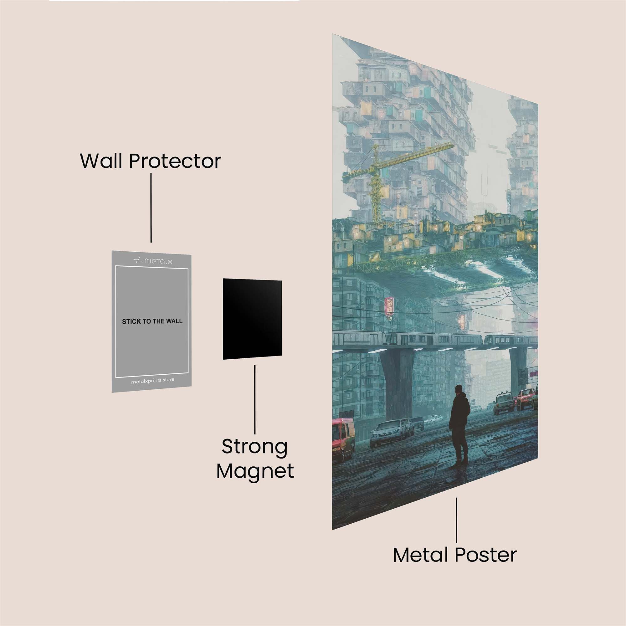 NeonSolitude Safe Wall Magnetic / M