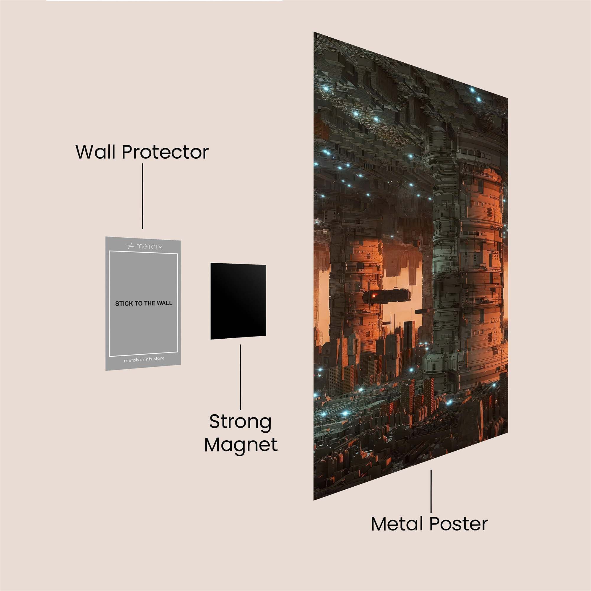 Cyber Labyrinth Safe Wall Magnetic / M