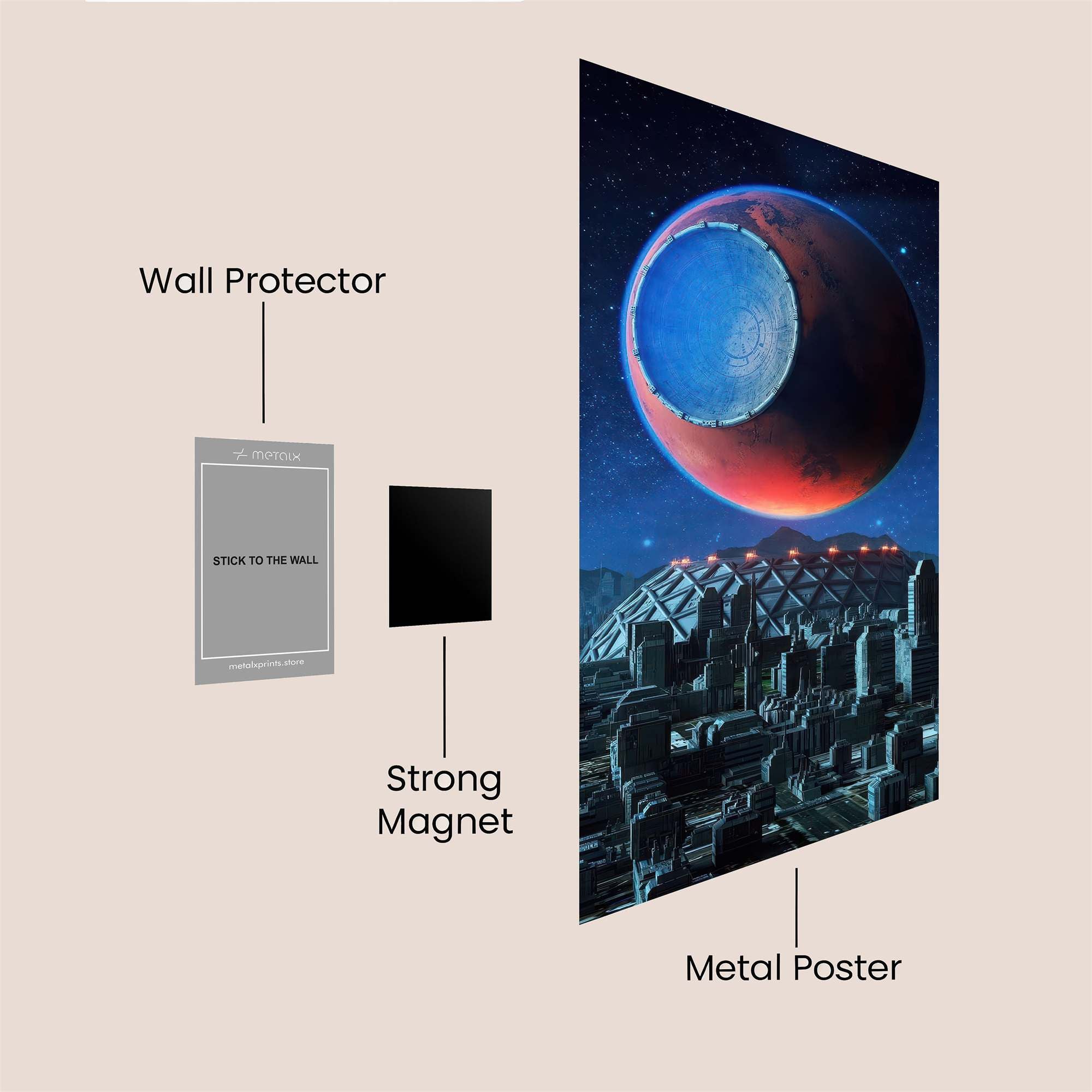 Mars Serene Safe Wall Magnetic / M