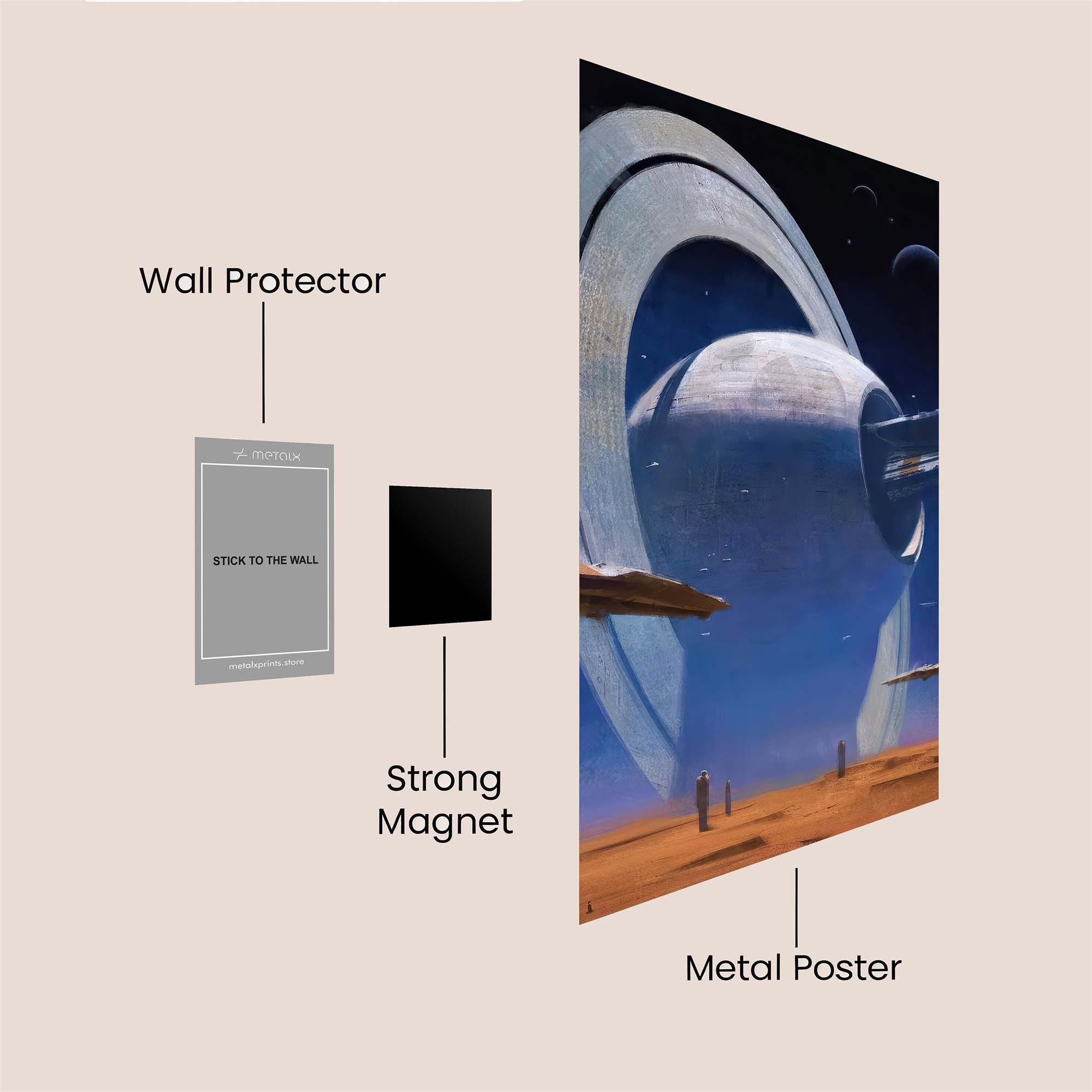 Ringed Wonder Safe Wall Magnetic / M