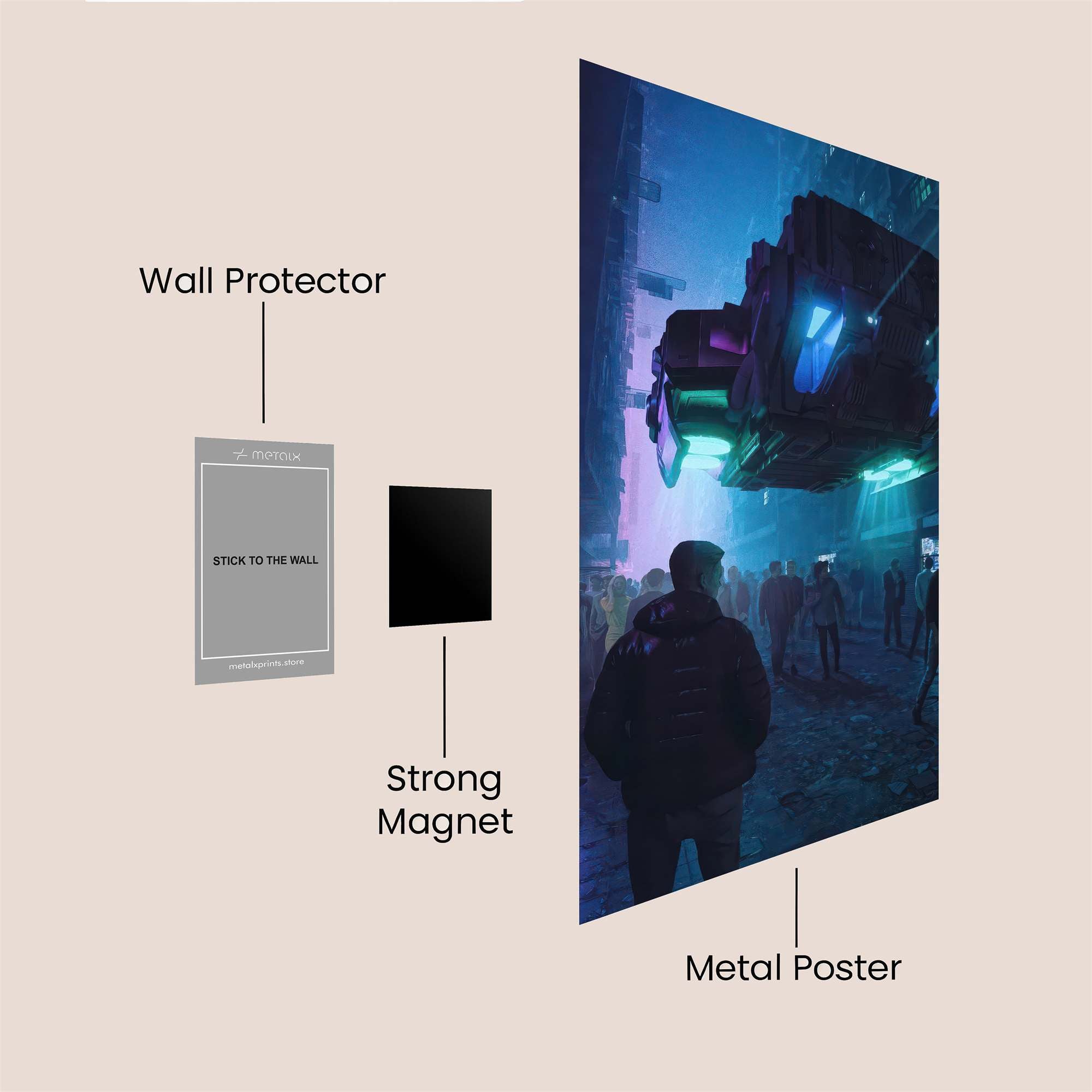 Skyward Serenity Safe Wall Magnetic / M