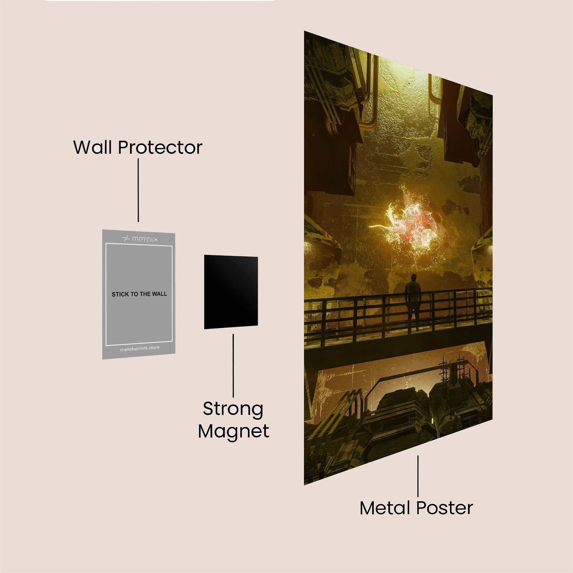 Inferno Gaze Safe Wall Magnetic / M