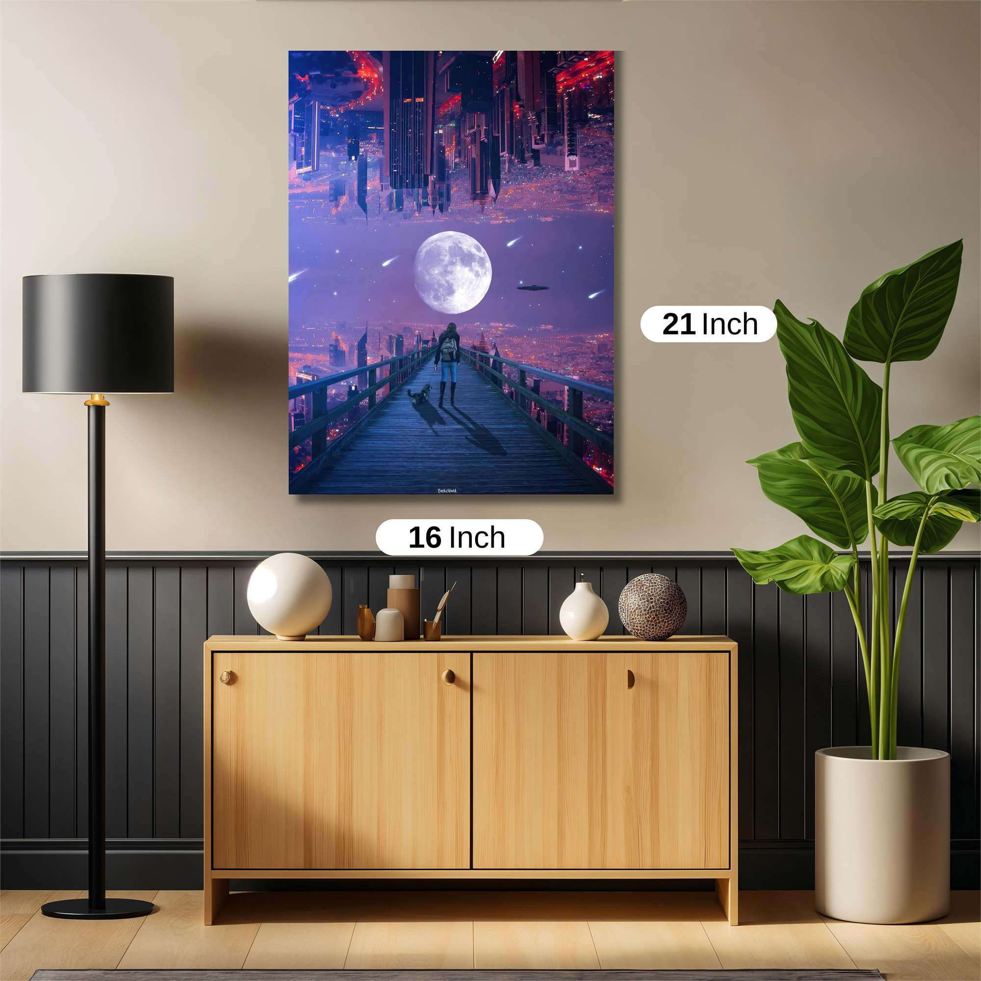 Moonlit Serenity Safe Wall Magnetic / M