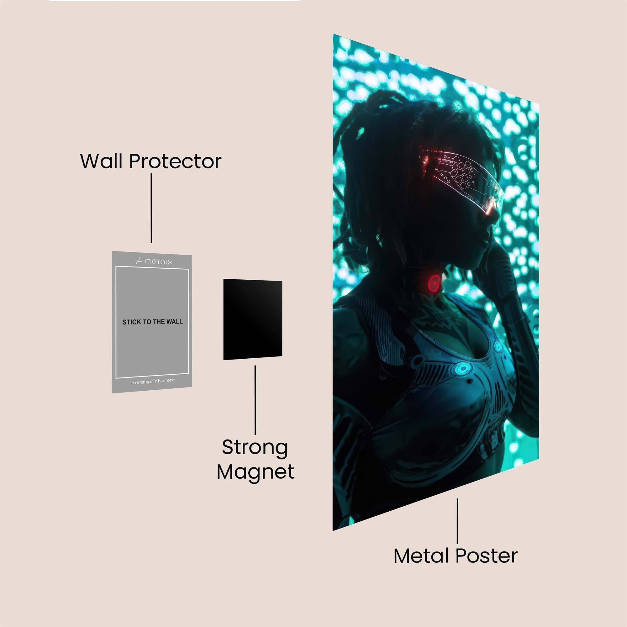 Cyber Relics Safe Wall Magnetic / M