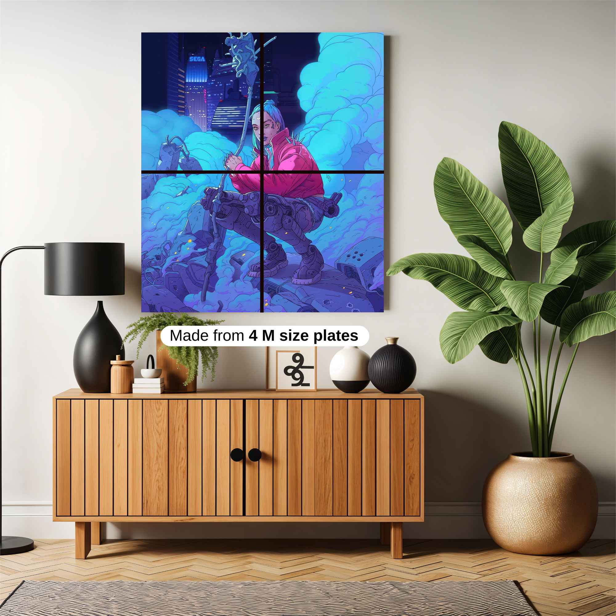 Neon Sorceress Safe Wall Magnetic / M