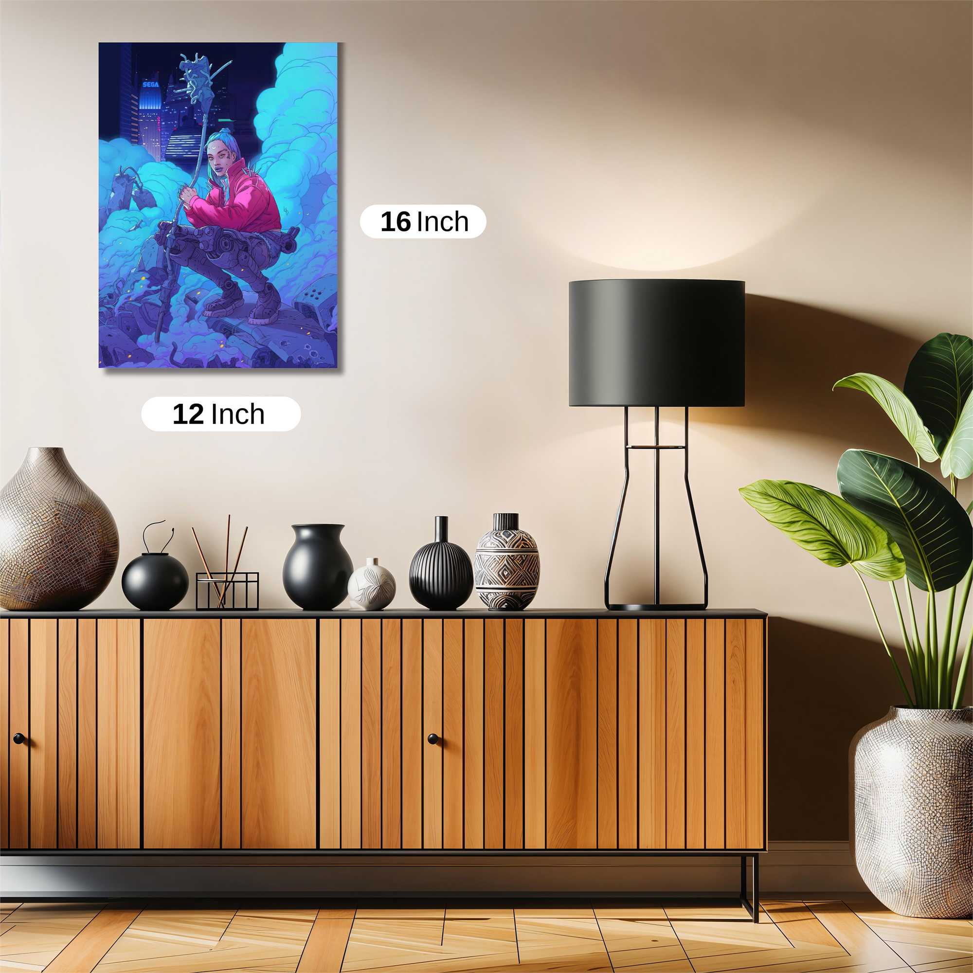 Neon Sorceress Safe Wall Magnetic / M