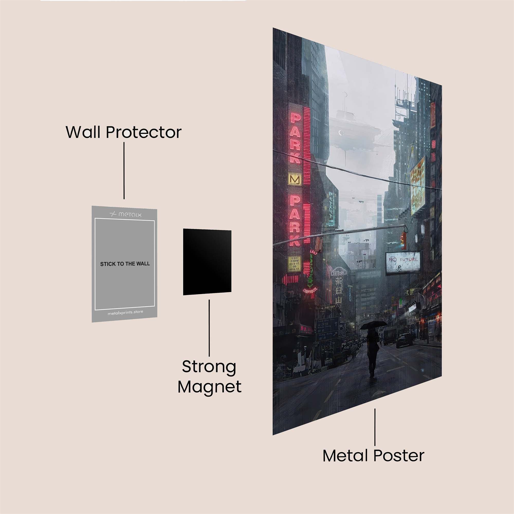 City Solitude Safe Wall Magnetic / M