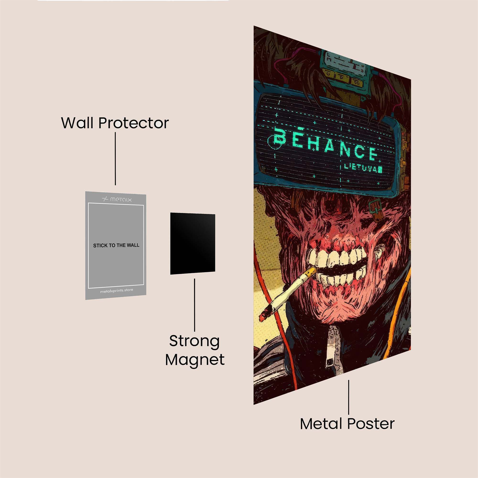 Cyber Decay Safe Wall Magnetic / M
