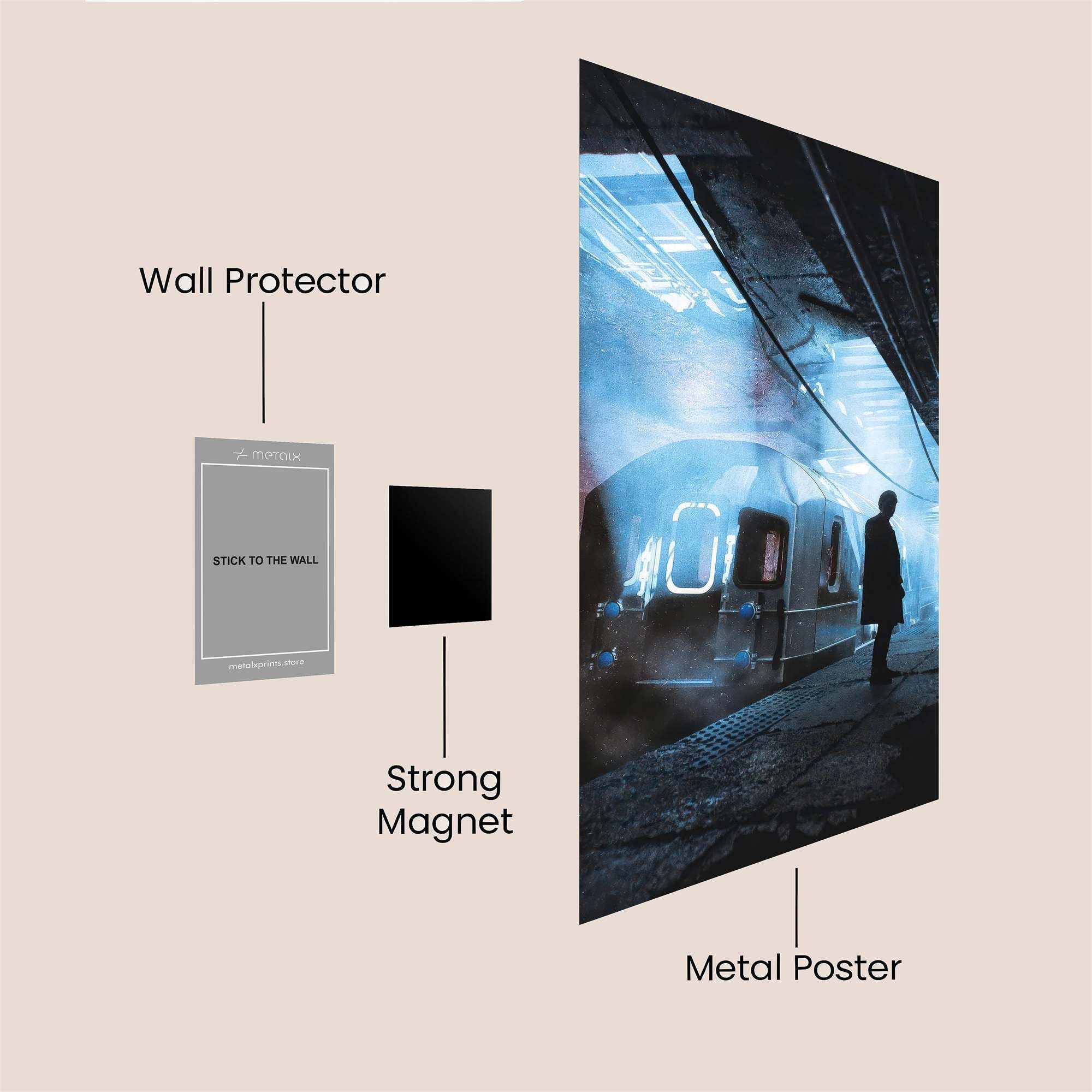 Subway Gloom Safe Wall Magnetic / M