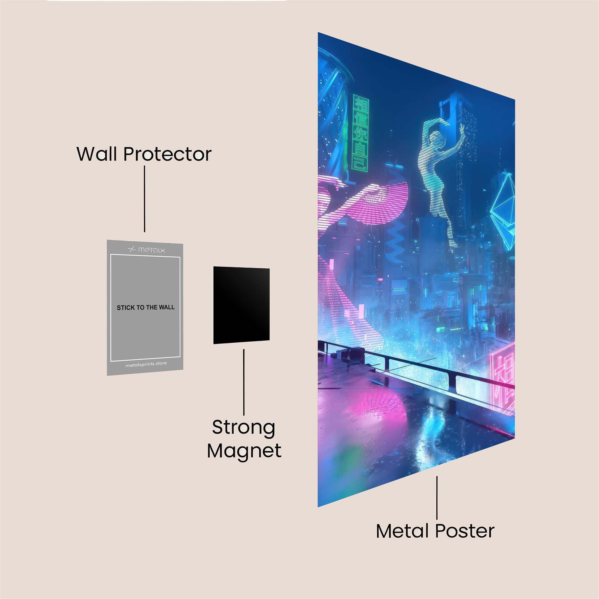 Cyber Dance Safe Wall Magnetic / M