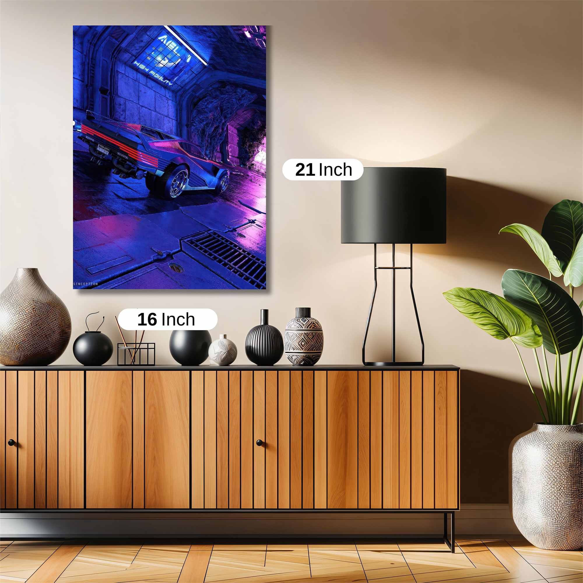 Neon Escape Safe Wall Magnetic / M