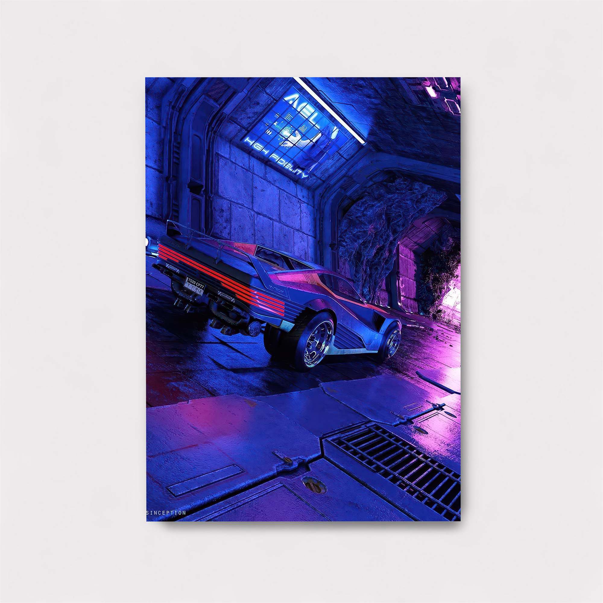 Neon Escape Safe Wall Magnetic / M