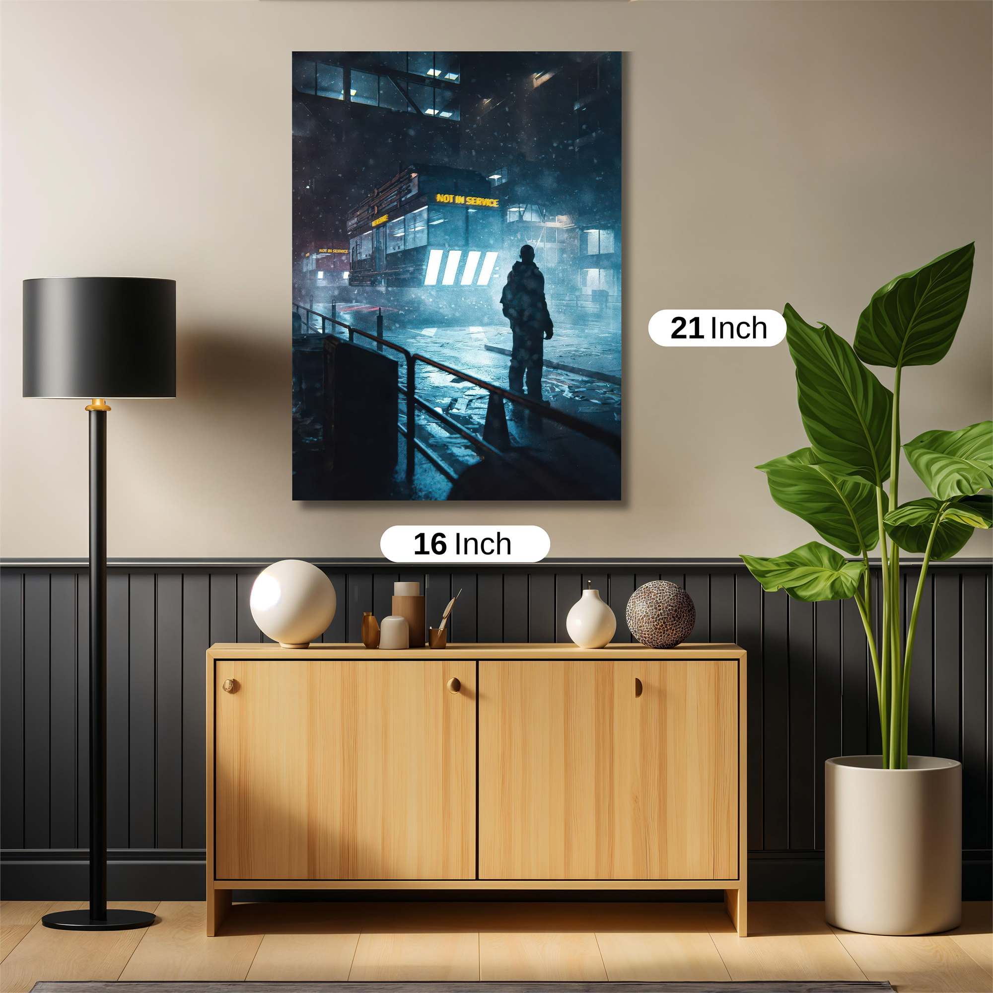 Neon Solitude Safe Wall Magnetic / M