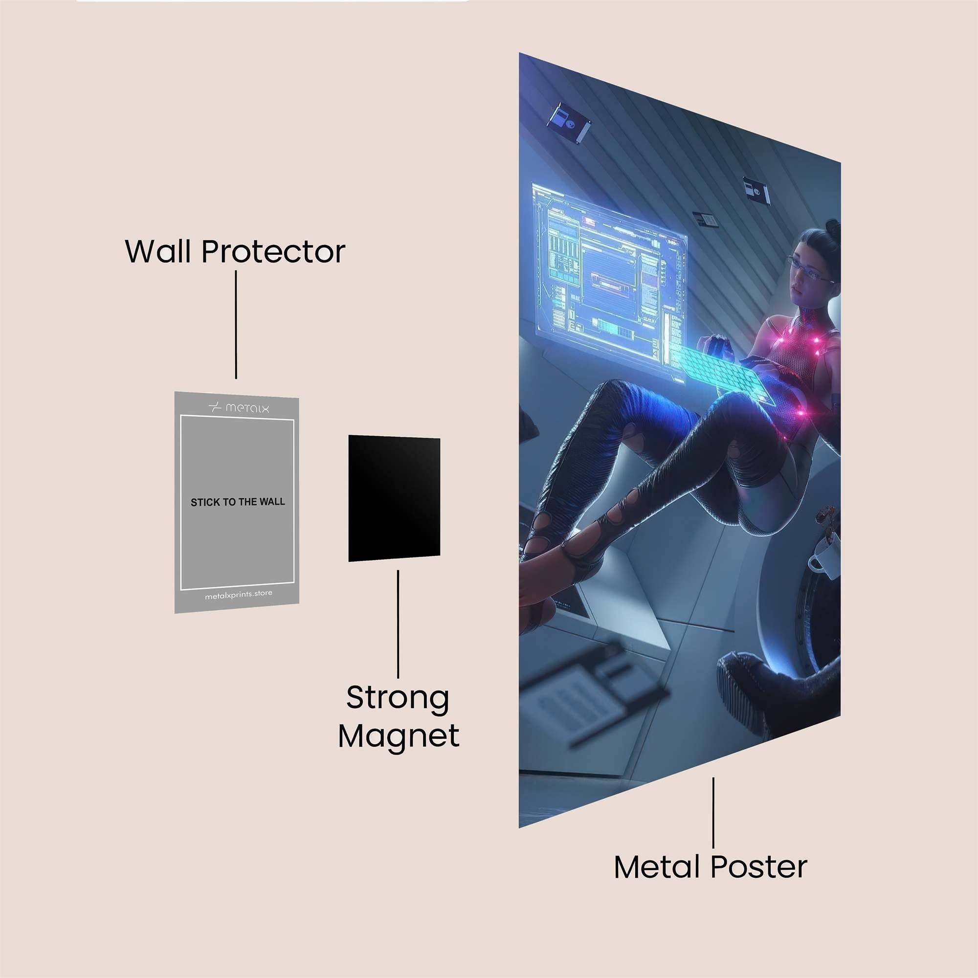 Cyber Zen Safe Wall Magnetic / M