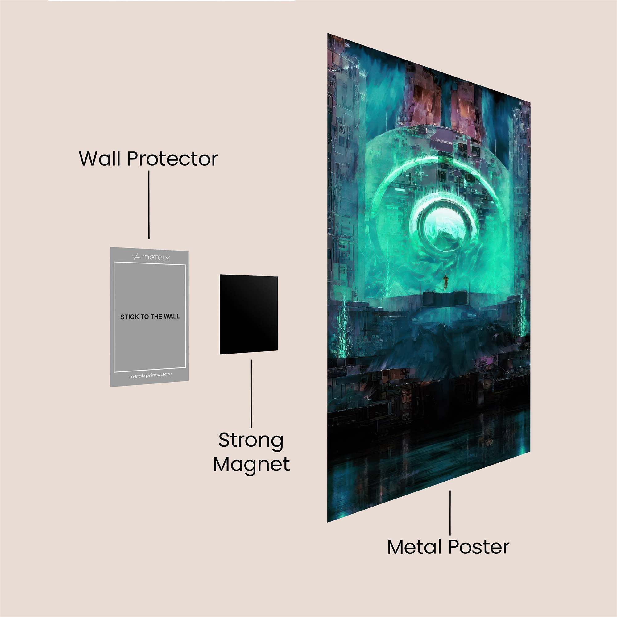 Portal Serenity Safe Wall Magnetic / M