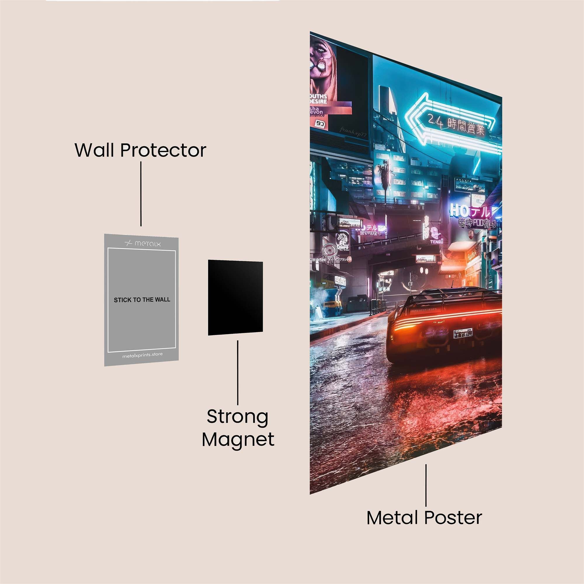 NeonPulse Safe Wall Magnetic / M