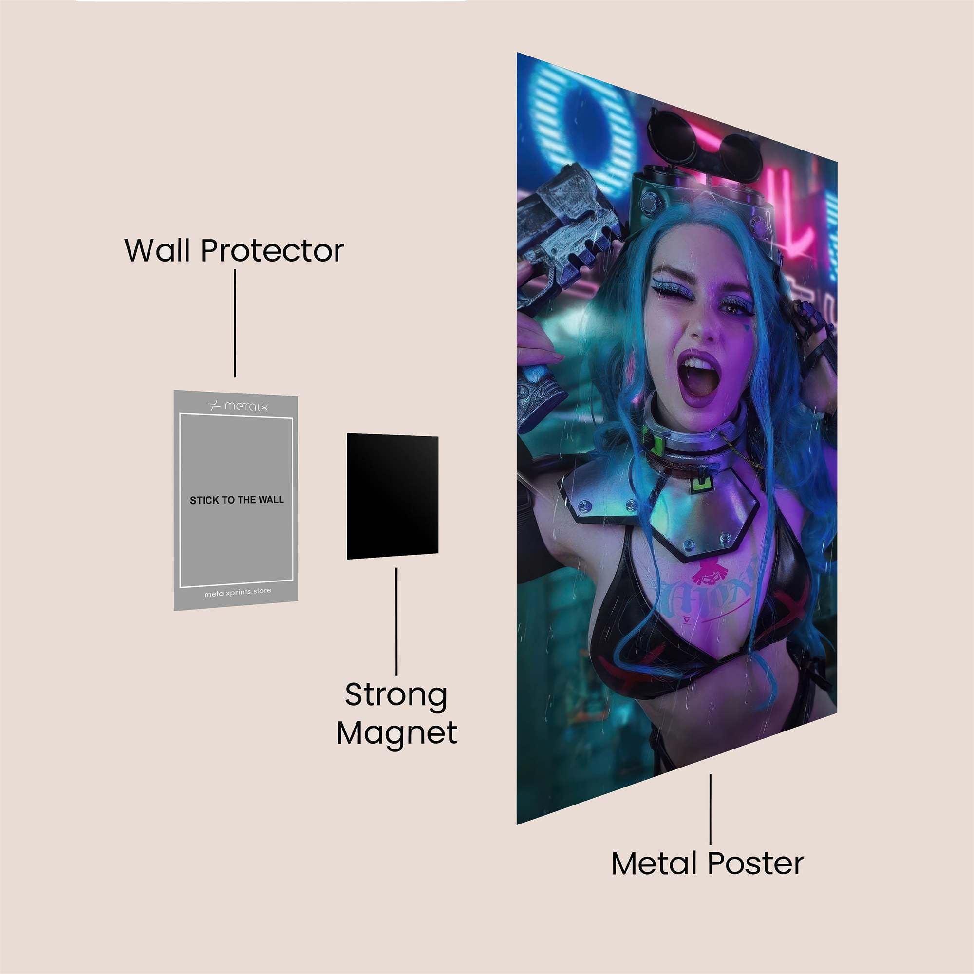 Cyber Riot Safe Wall Magnetic / M