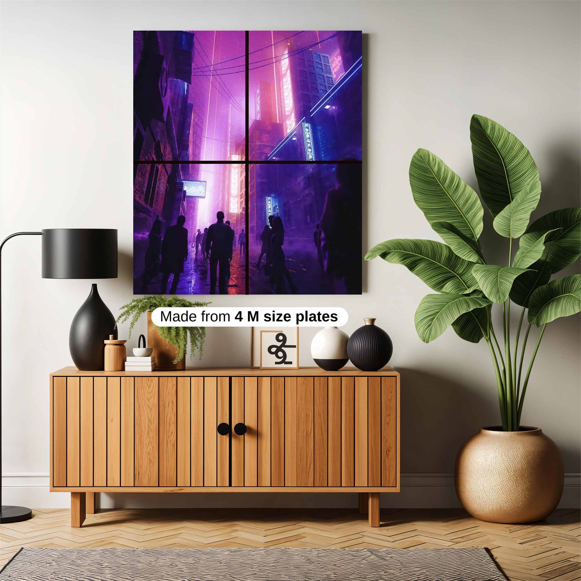 Neon Dreamscape Safe Wall Magnetic / M