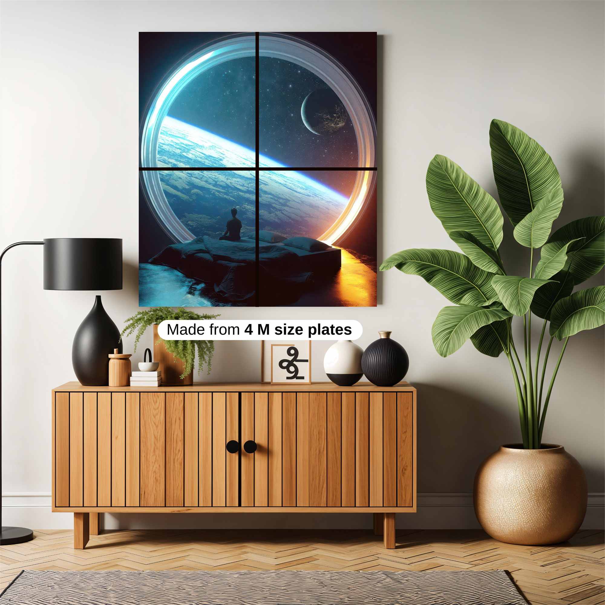 Futuristic Serenity Safe Wall Magnetic / M