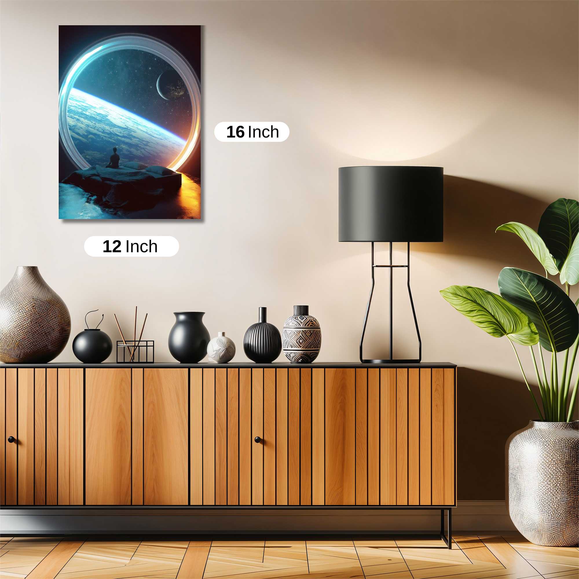 Futuristic Serenity Safe Wall Magnetic / M