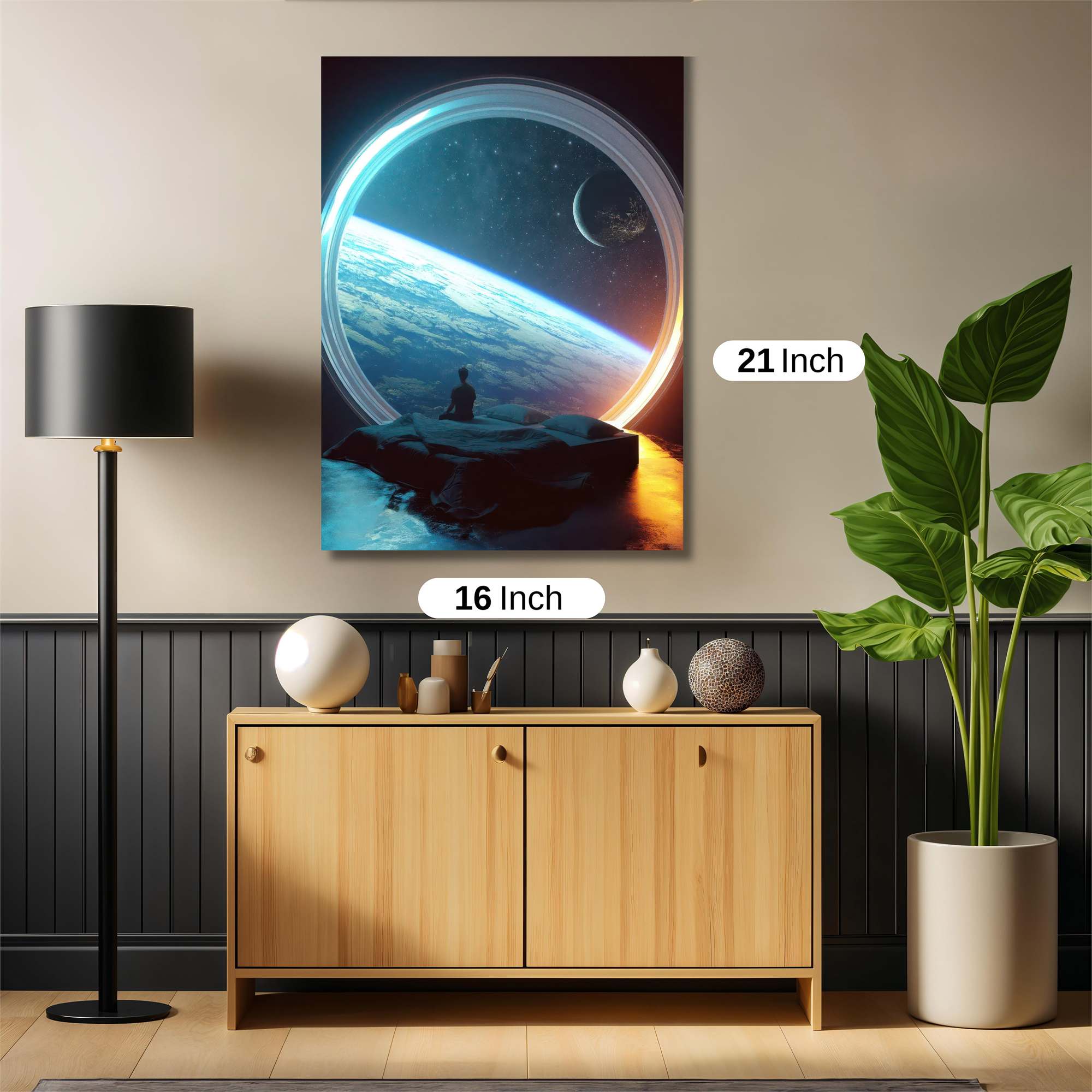 Futuristic Serenity Safe Wall Magnetic / M