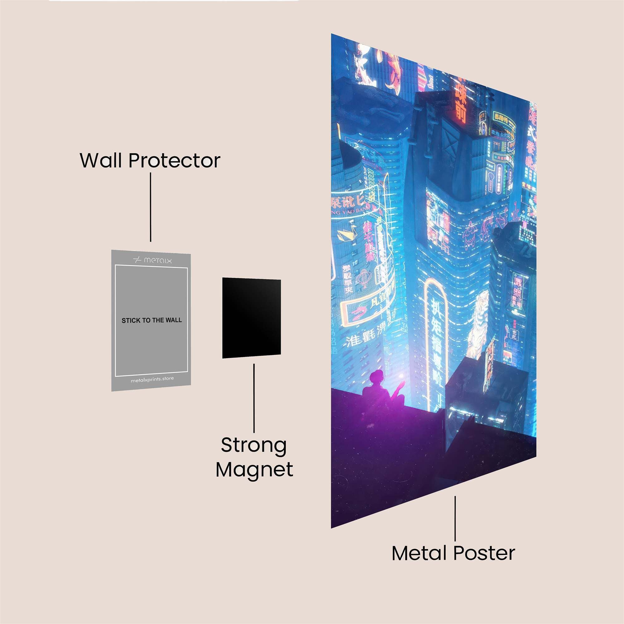 Cyber Dreamscape Safe Wall Magnetic / M