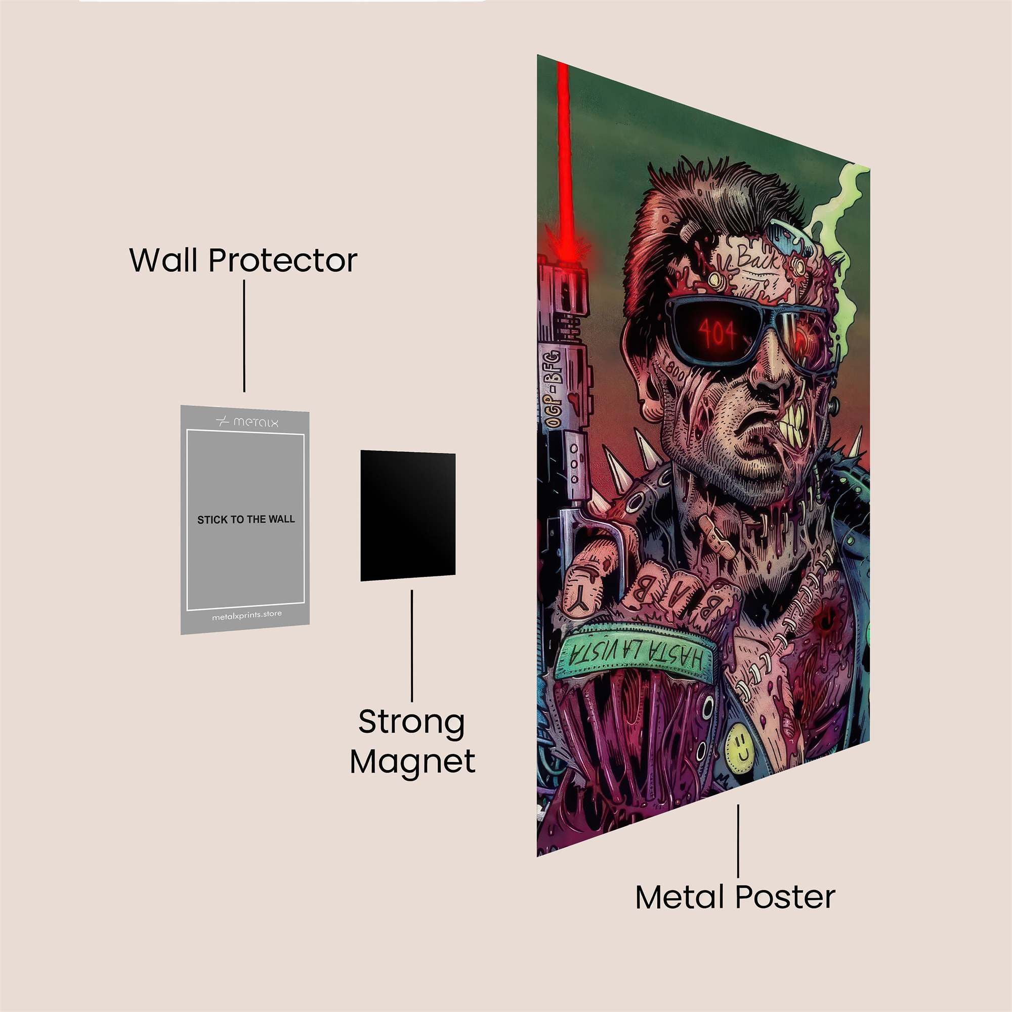 Terminator Angst Safe Wall Magnetic / M