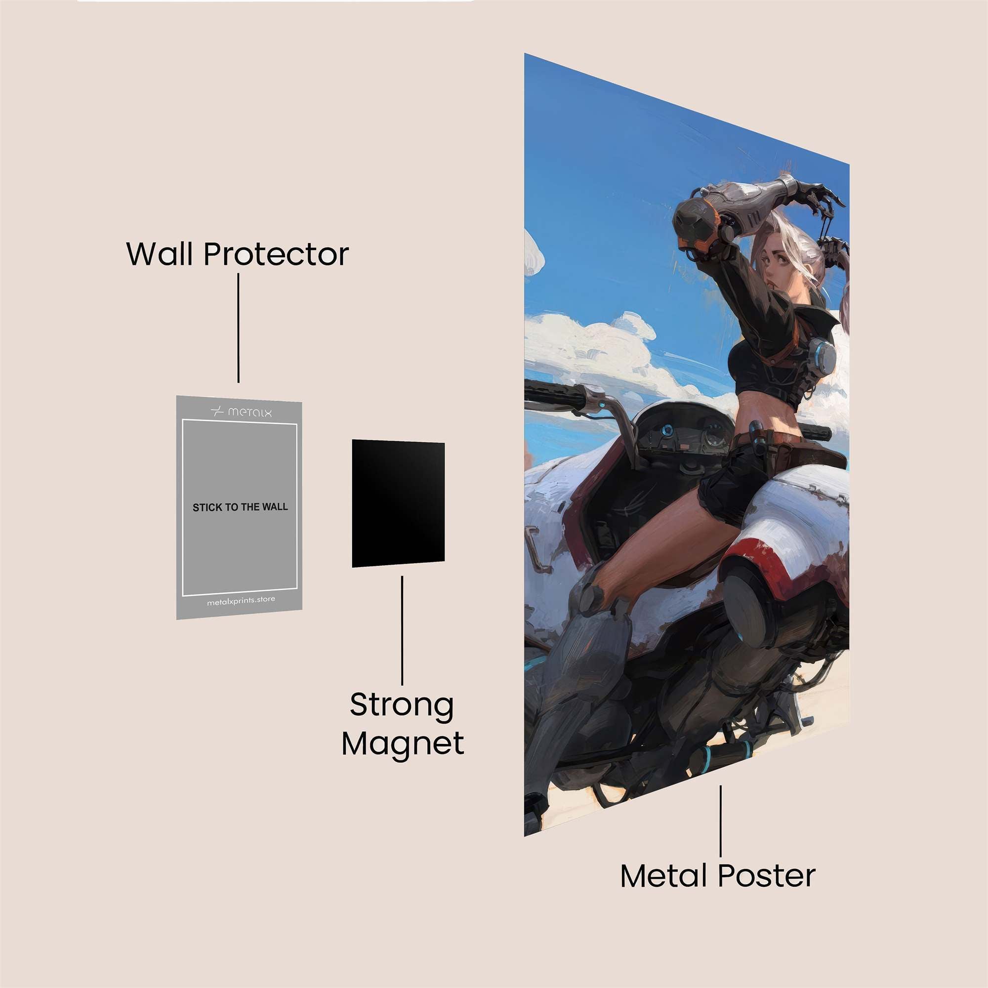 Rider Radiant Safe Wall Magnetic / M