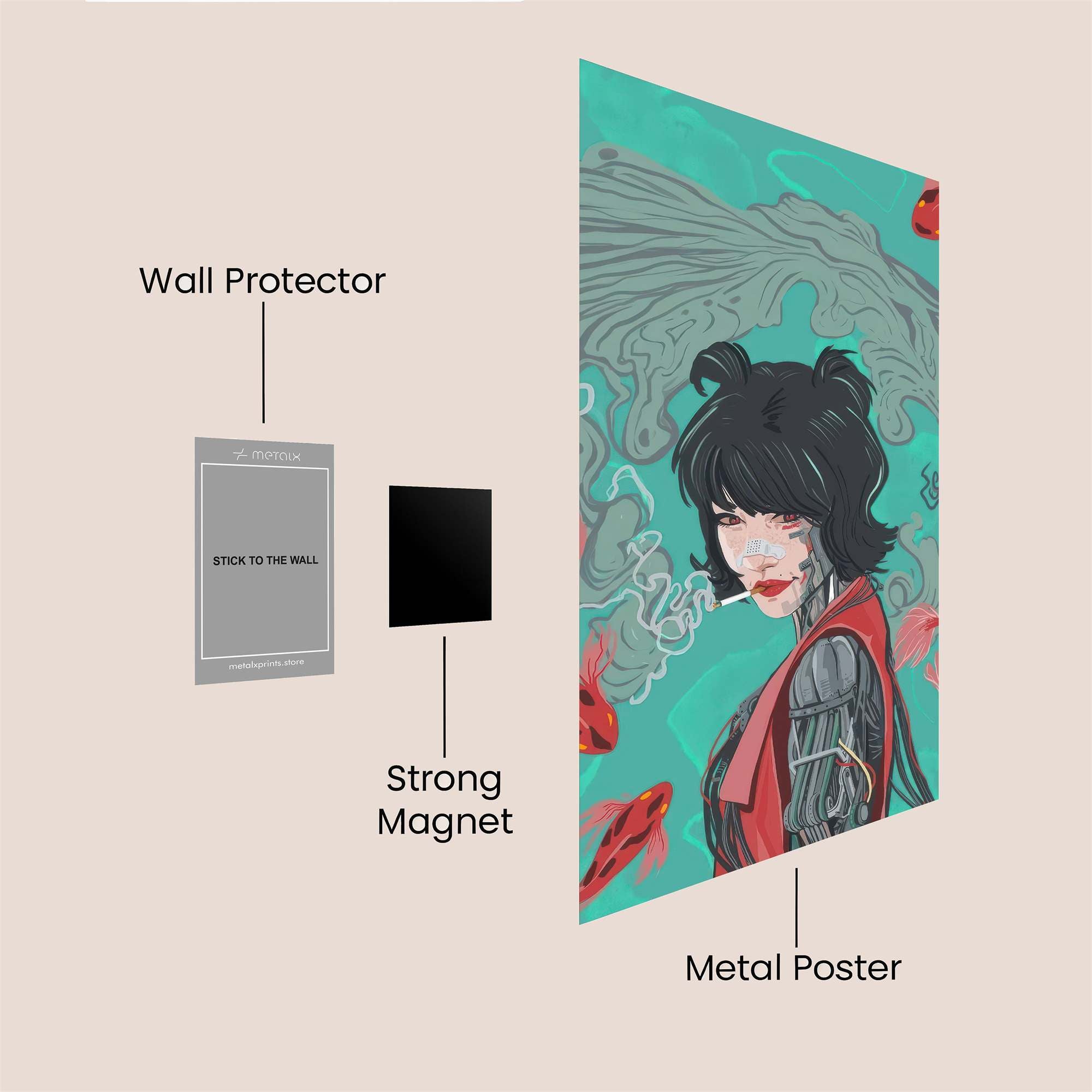 Neon Future Safe Wall Magnetic / M