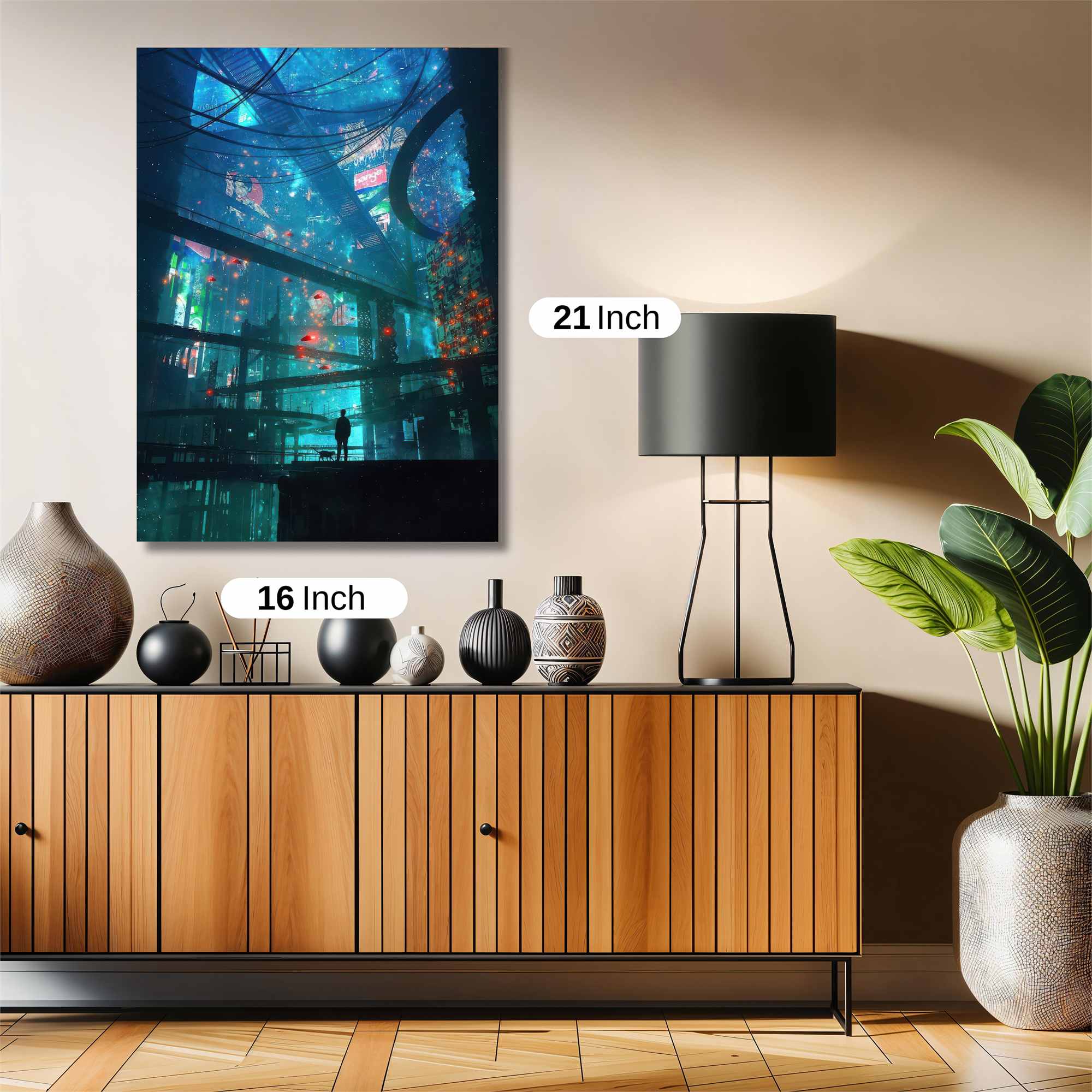 Neon Solitude Safe Wall Magnetic / M