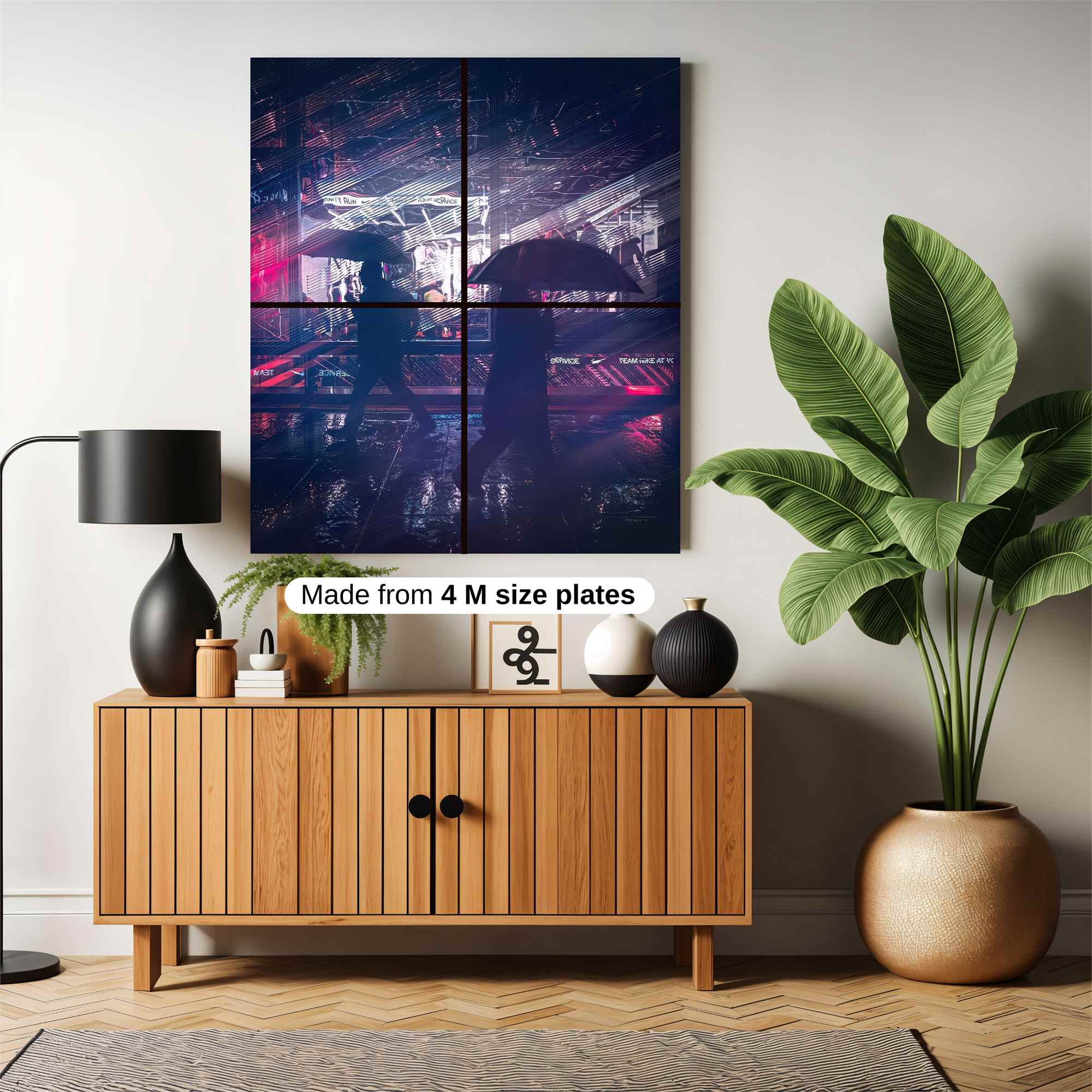 Neon Silhouettes Safe Wall Magnetic / M