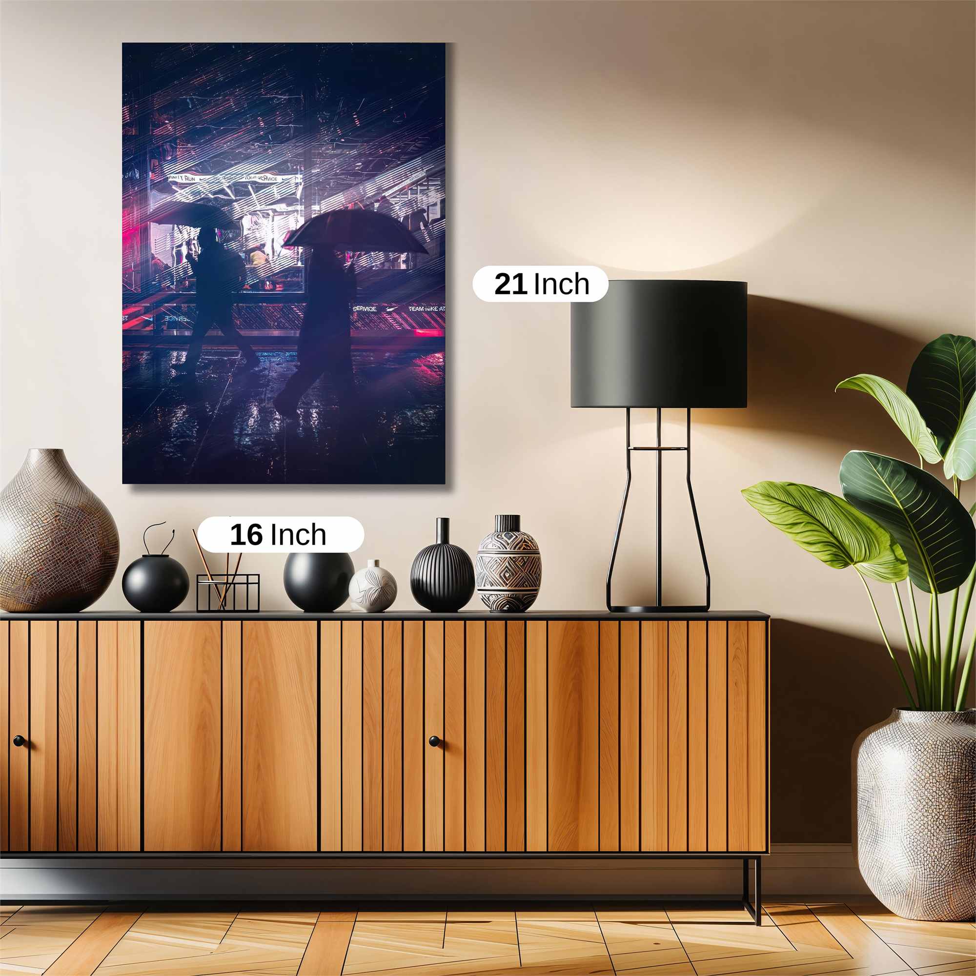 Neon Silhouettes Safe Wall Magnetic / M