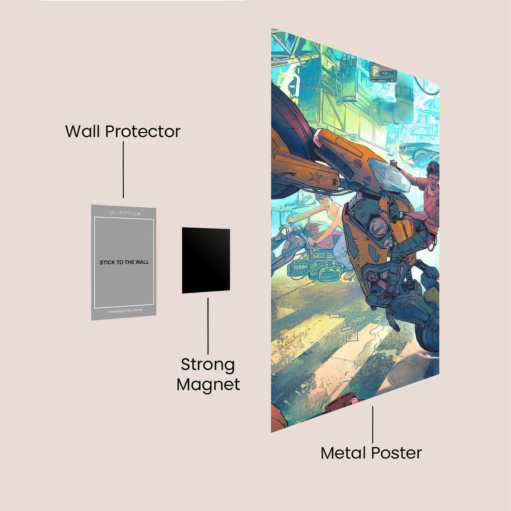 Cyber Riot Safe Wall Magnetic / M