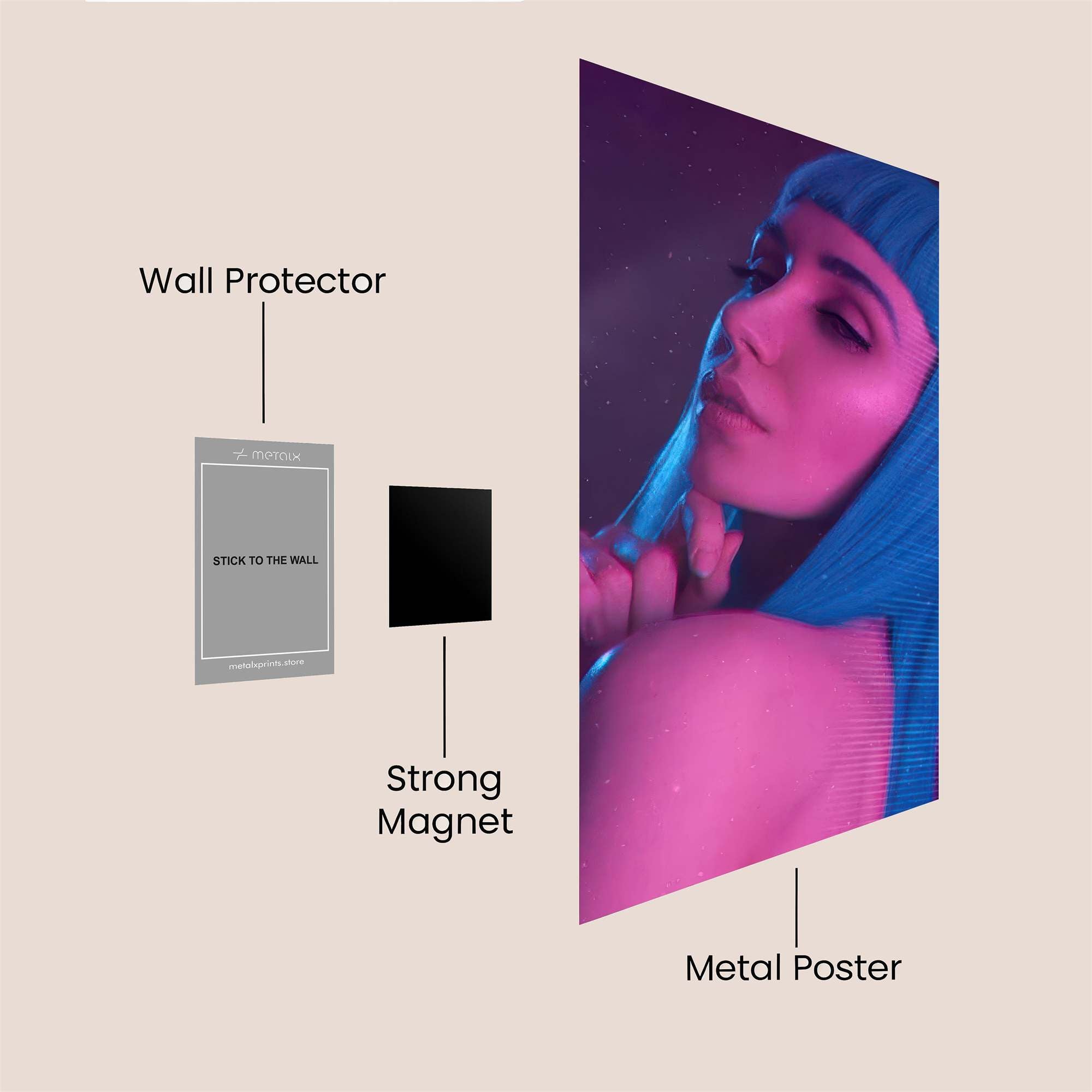 Neon Reverie Safe Wall Magnetic / M