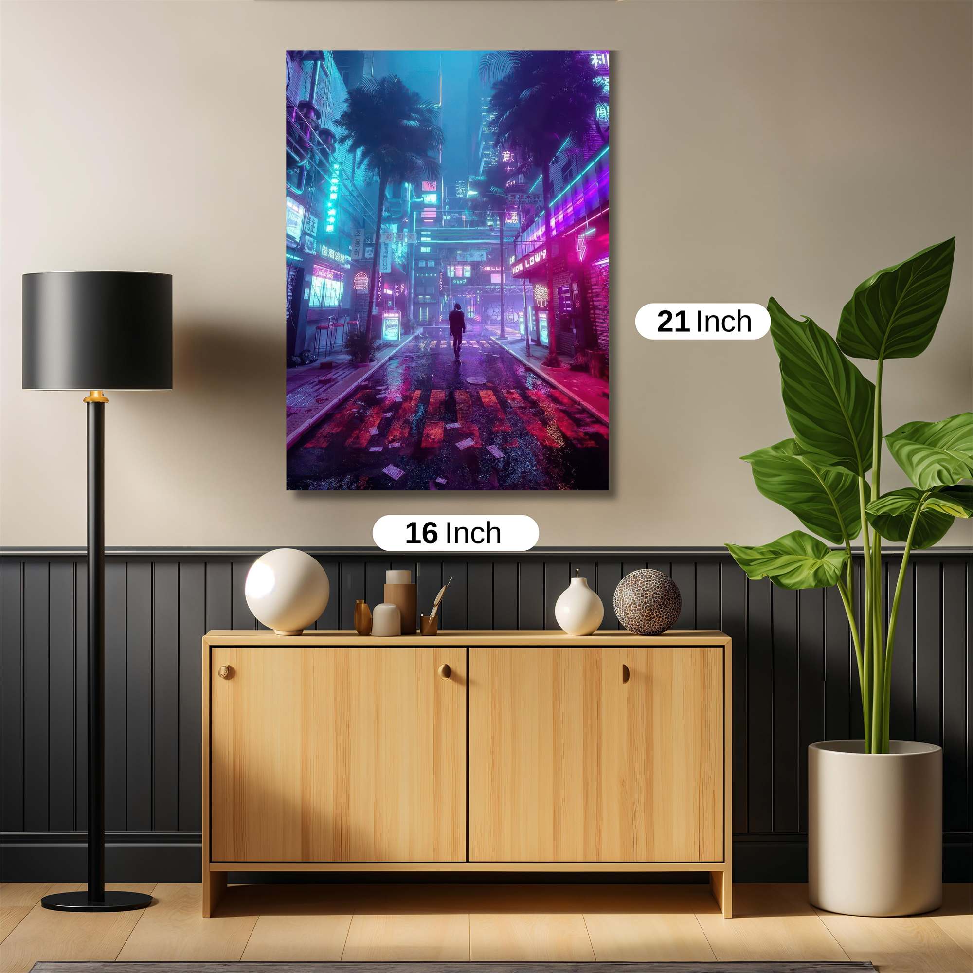 Neon Solitude Safe Wall Magnetic / M