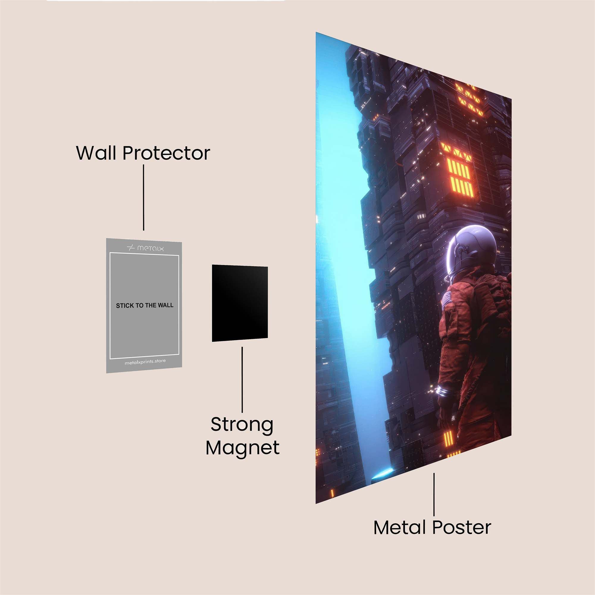 Neon Odyssey Safe Wall Magnetic / M