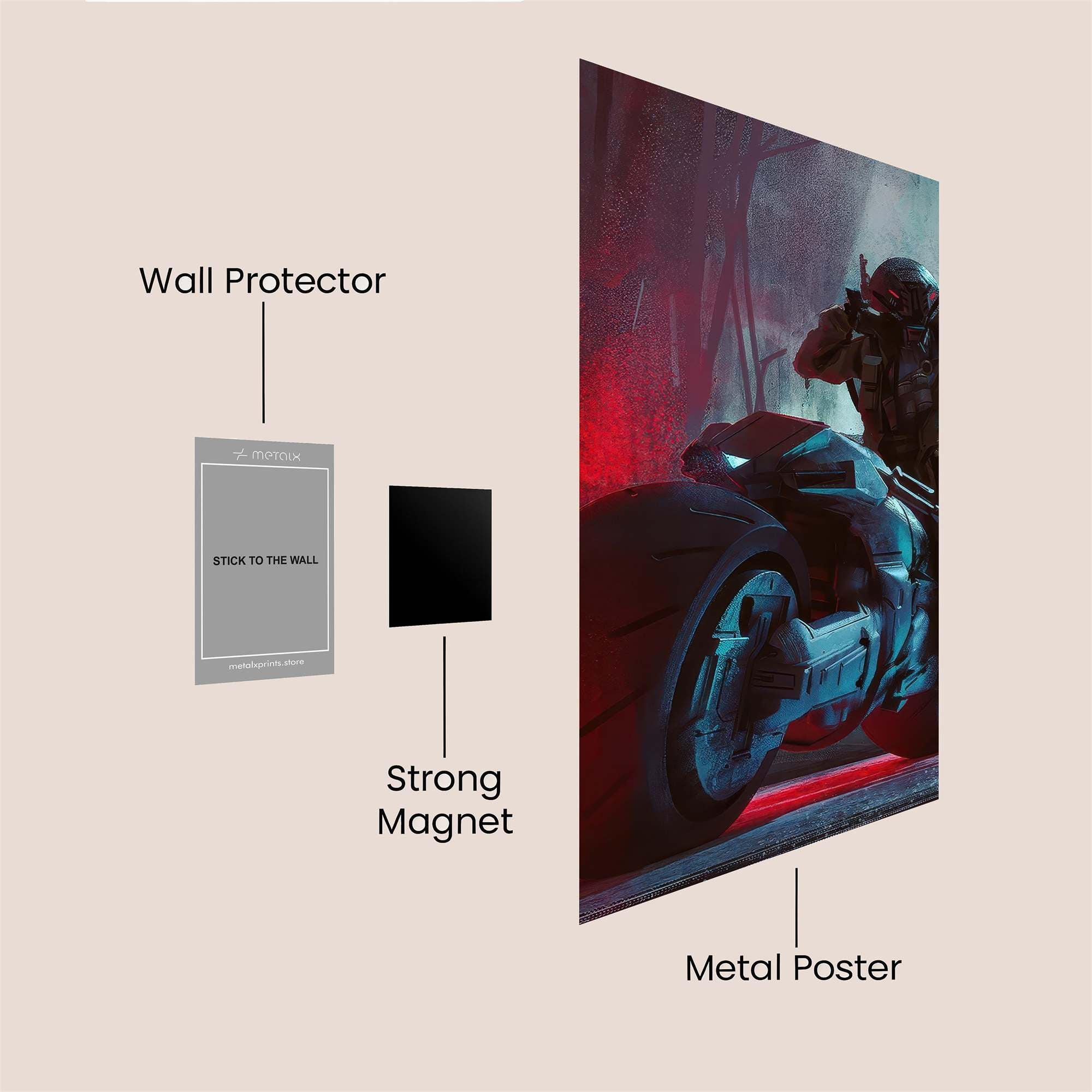 Neon Reverie Safe Wall Magnetic / M