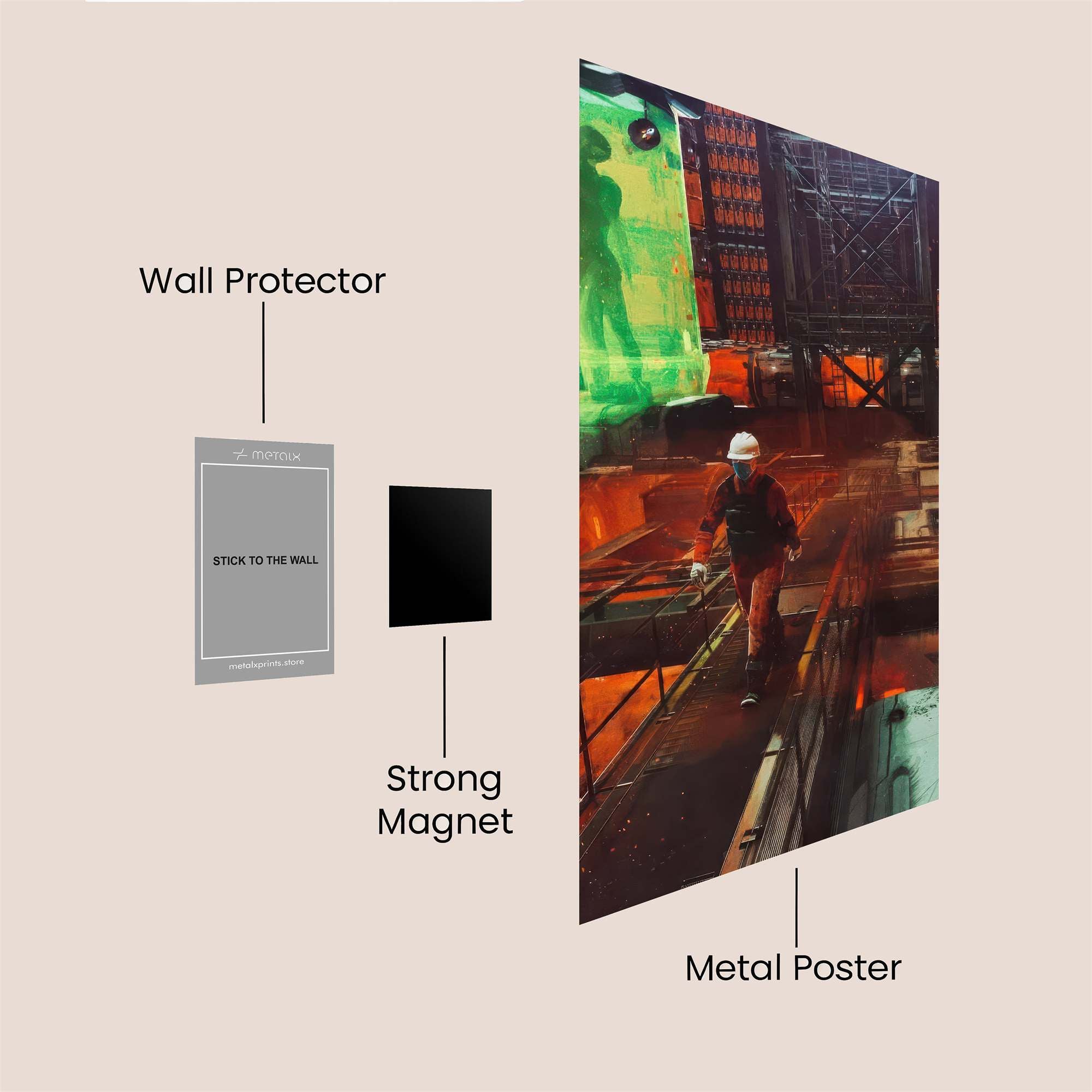 Alien Gloom Safe Wall Magnetic / M