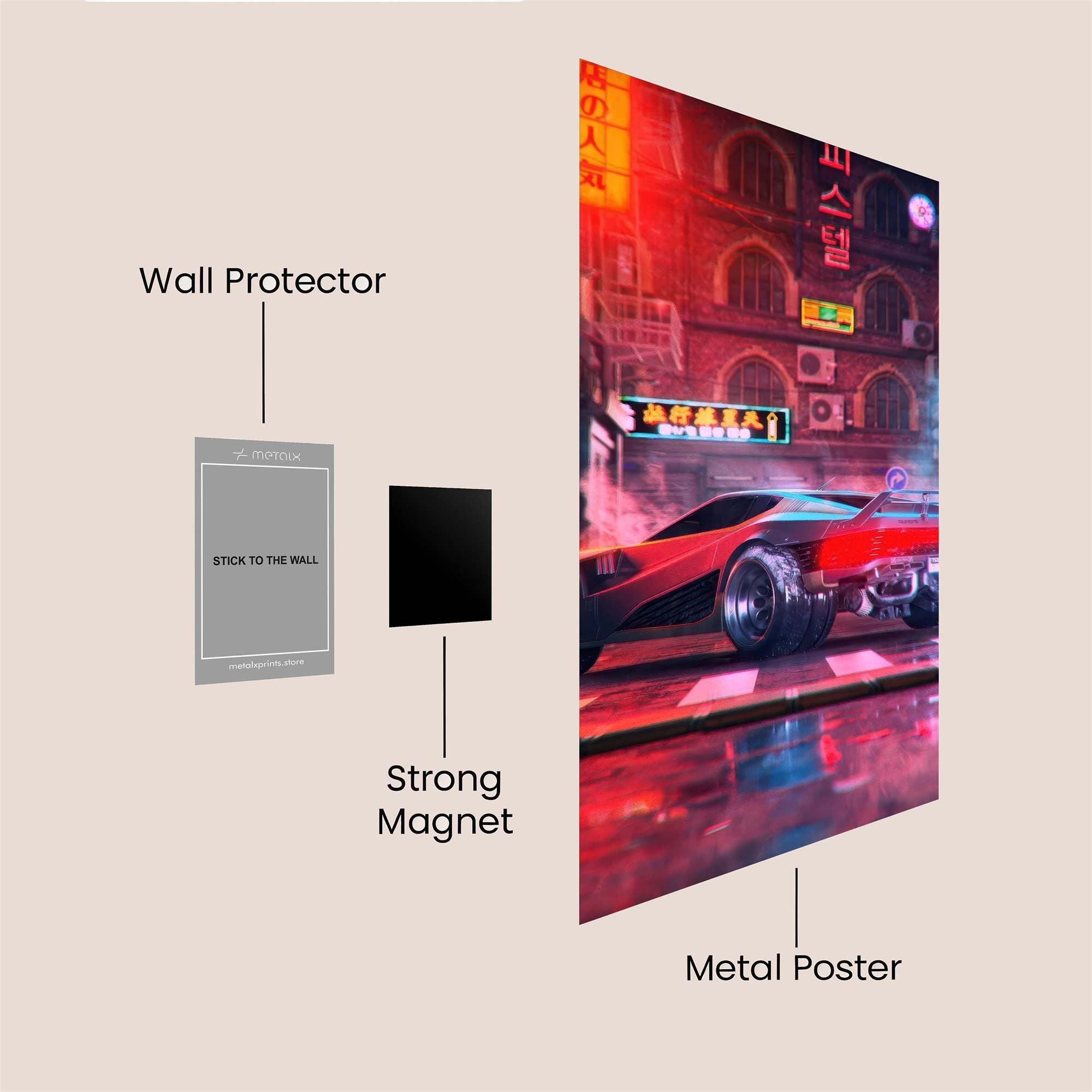 NeonRush Safe Wall Magnetic / M