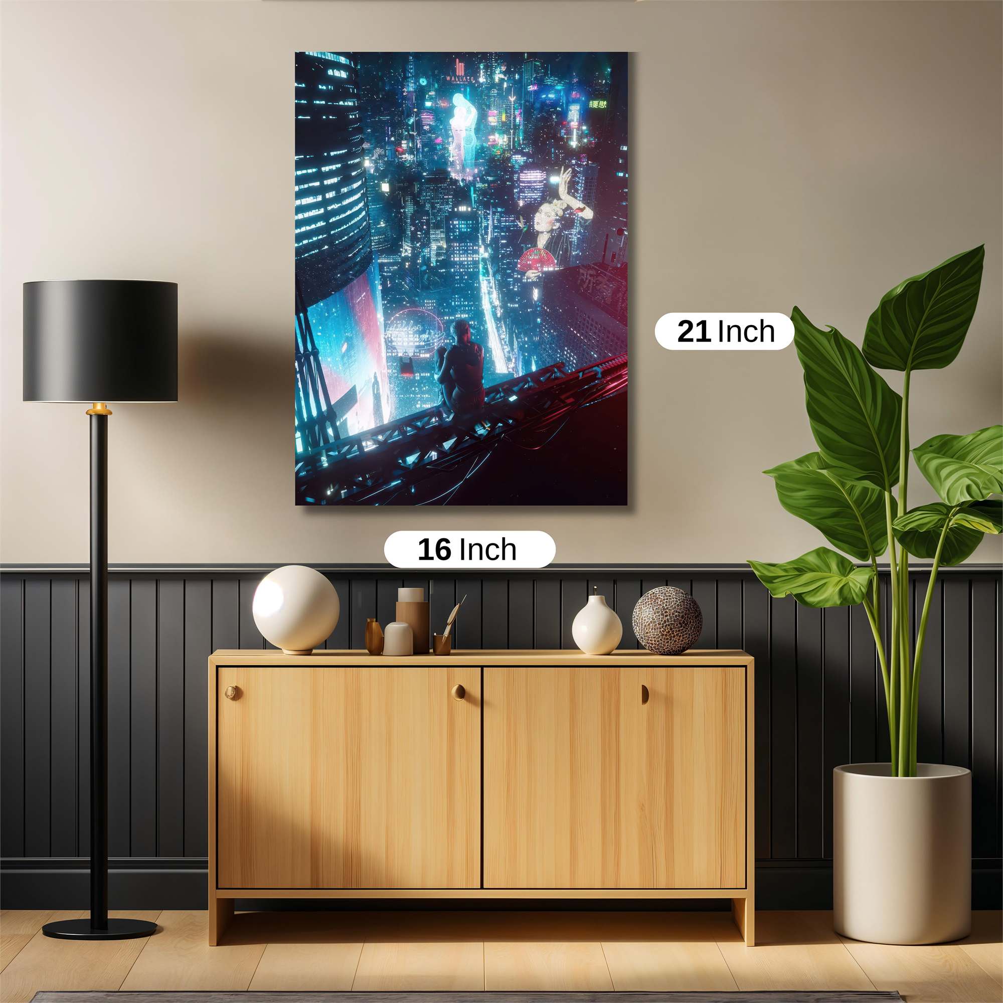 Neon Serenity Safe Wall Magnetic / M