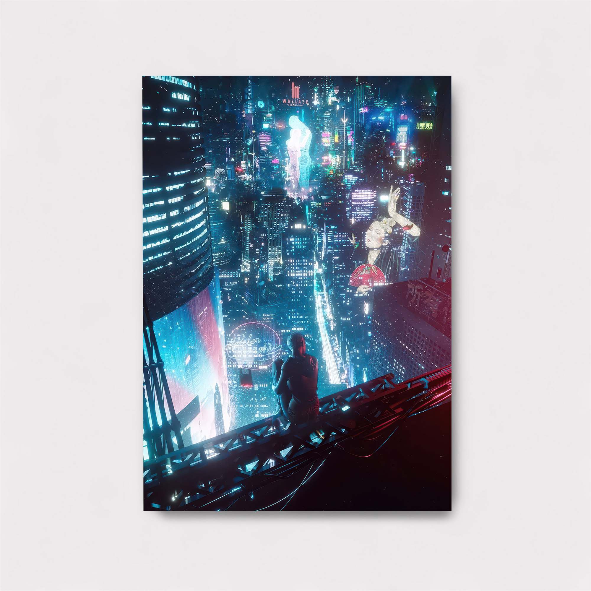 Neon Serenity Safe Wall Magnetic / M